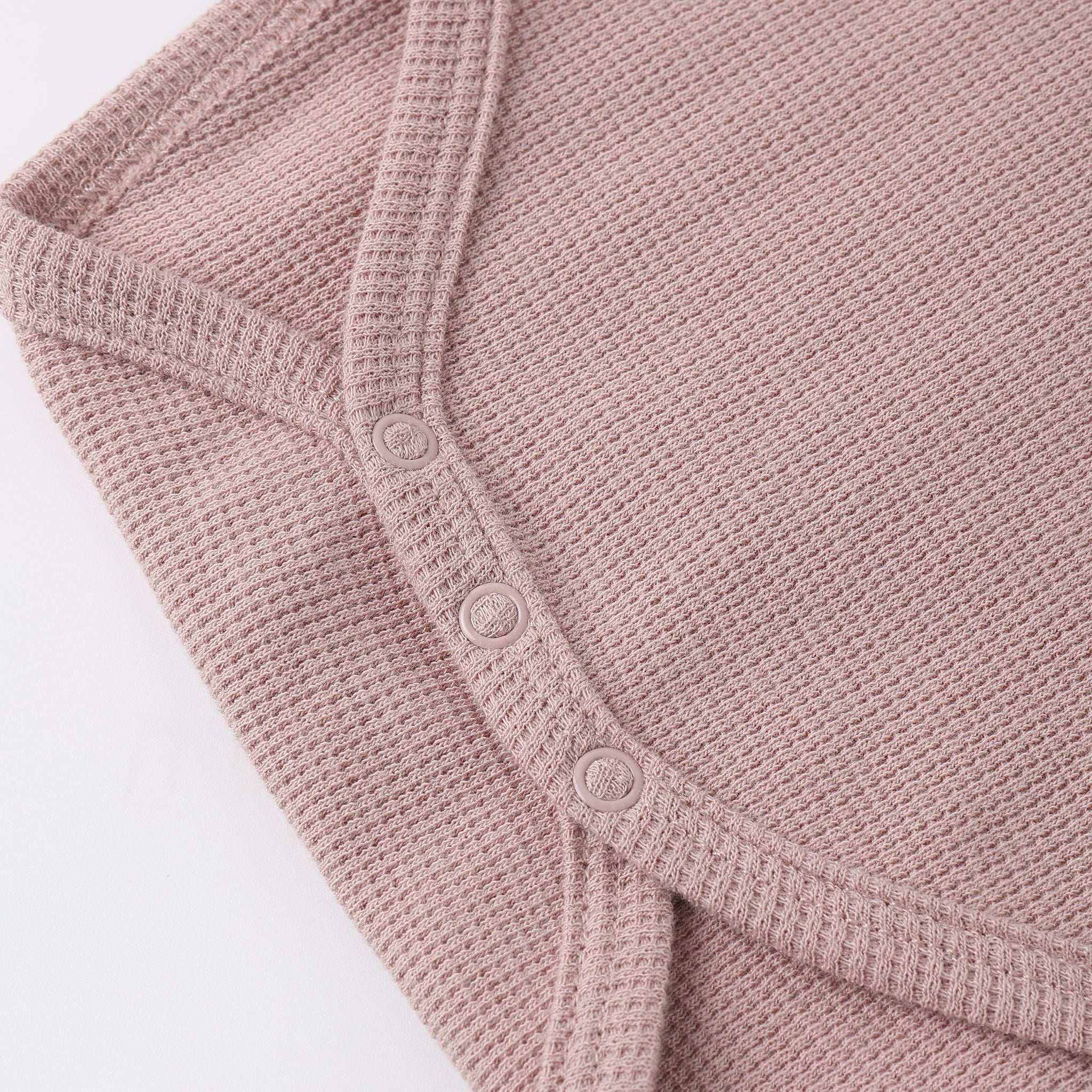 Short Sleeve Waffle Bodysuit | Mauve