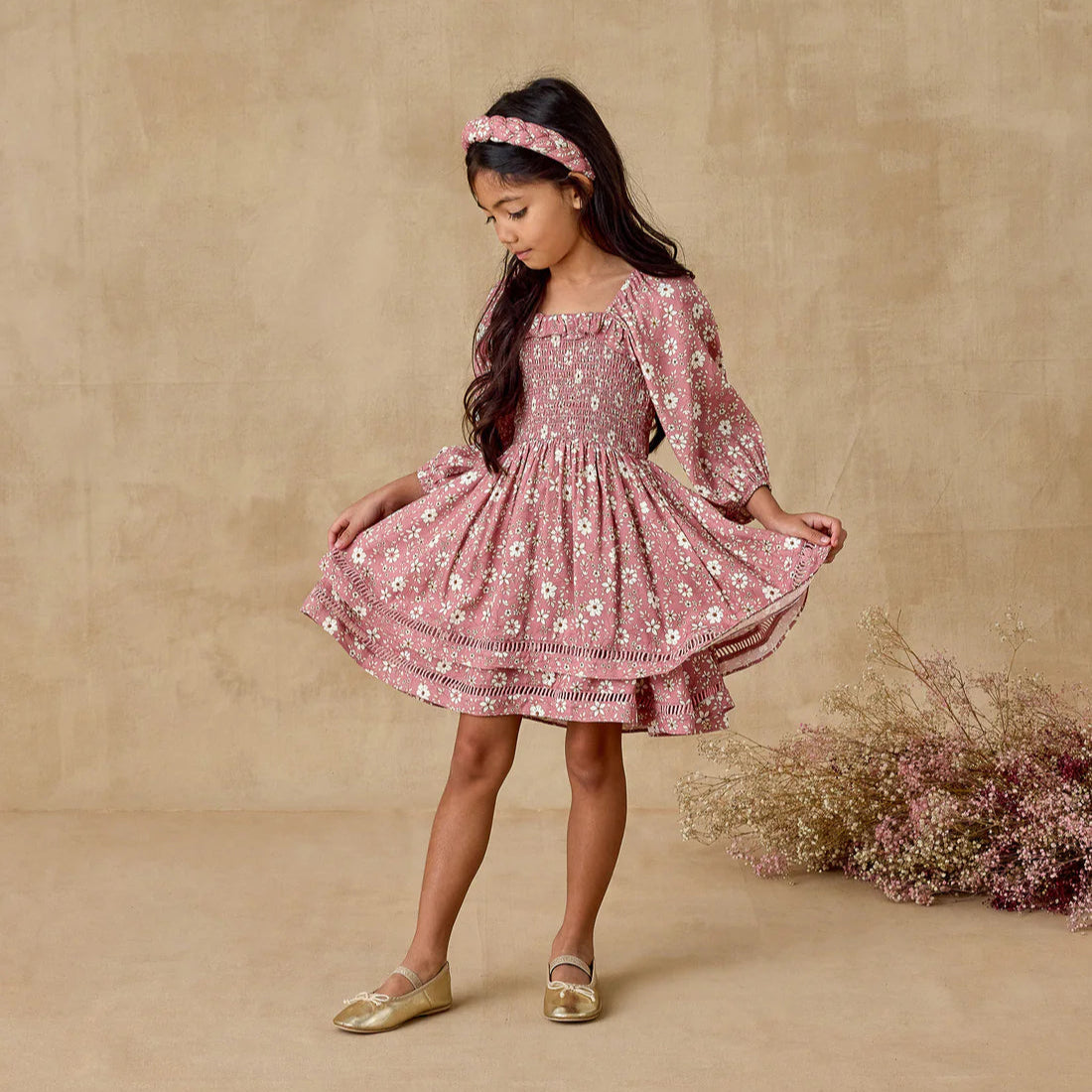 Elodie Dress | Rose Bloom