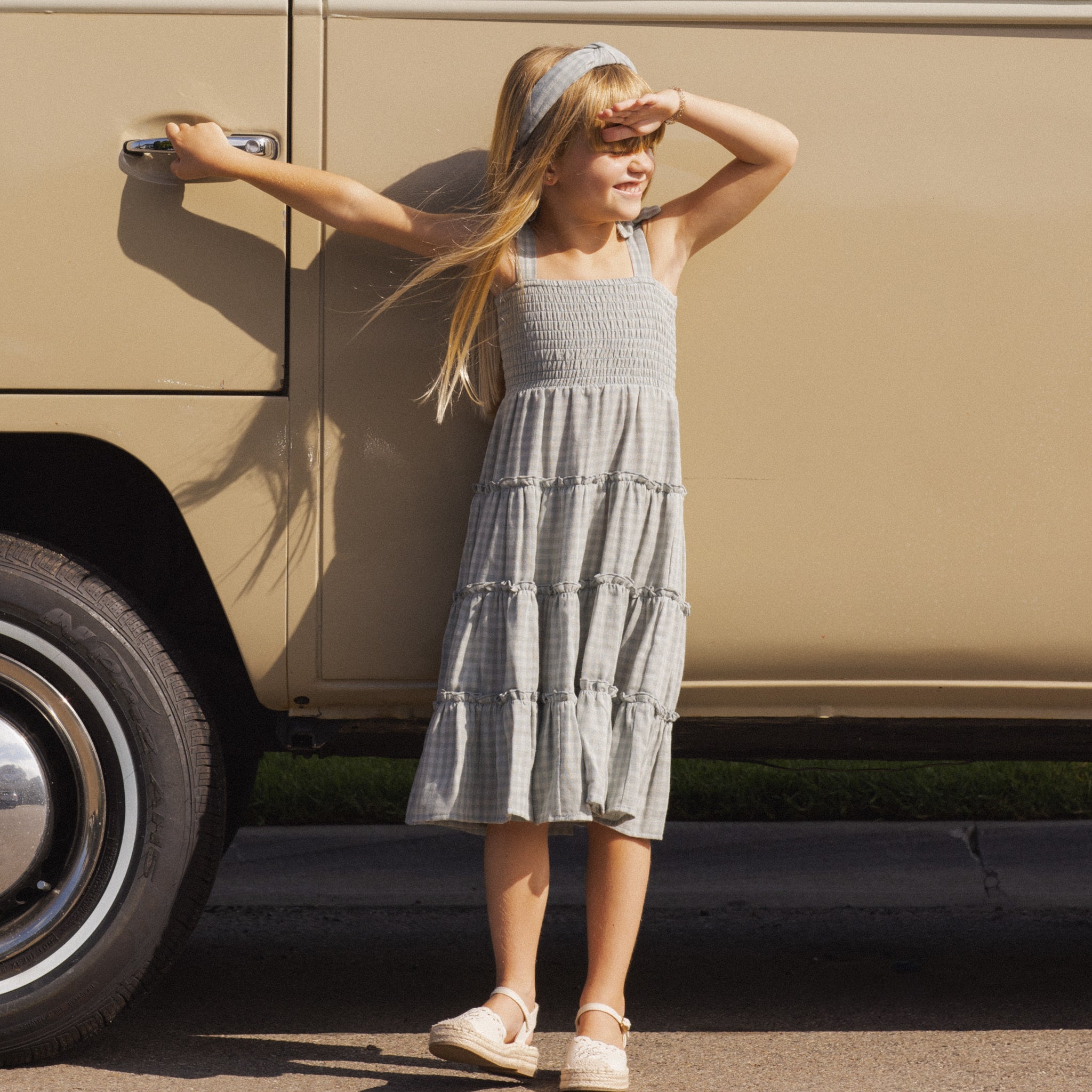 Taylor Dress | Green Gingham