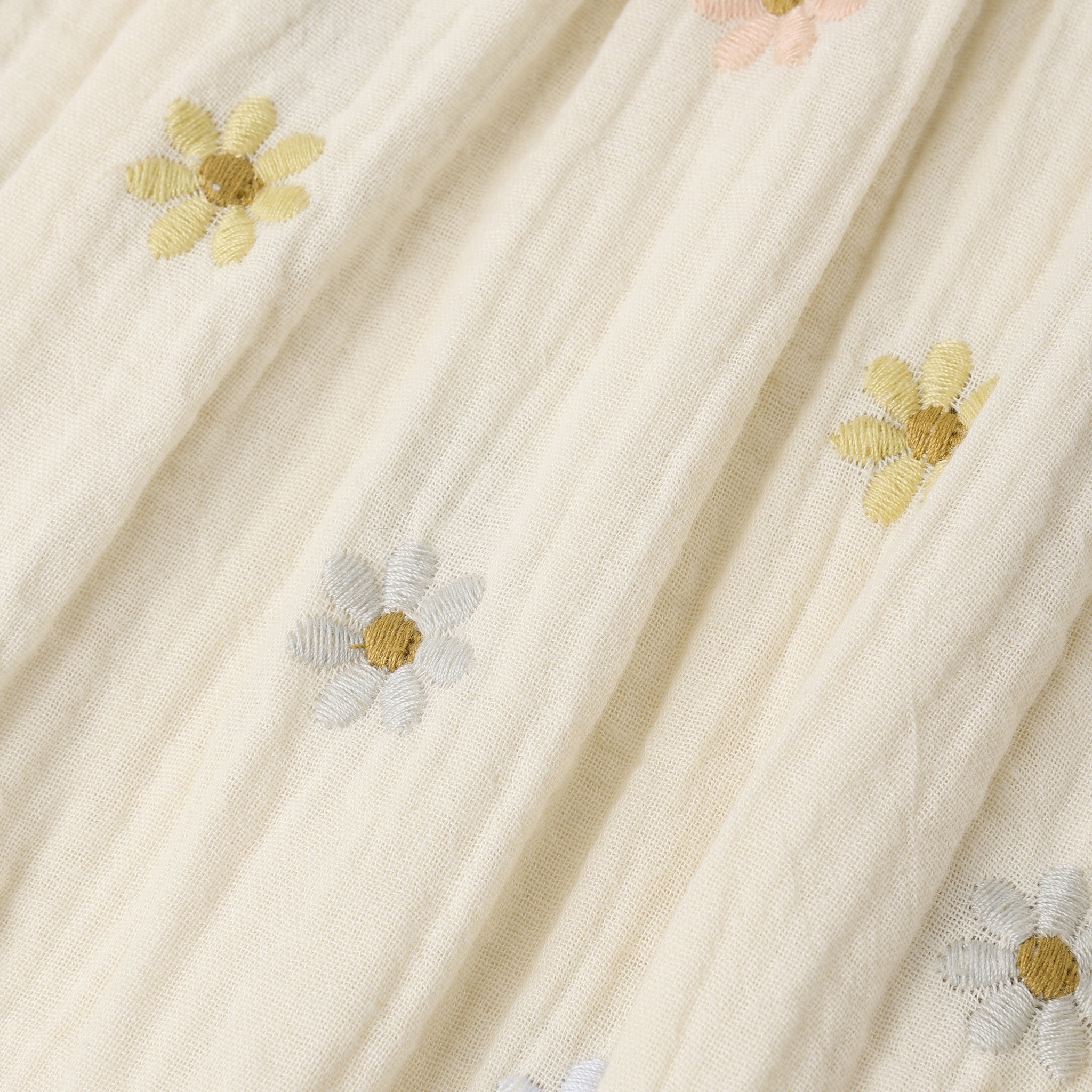 Amelia Romper | Embroidered Daisies