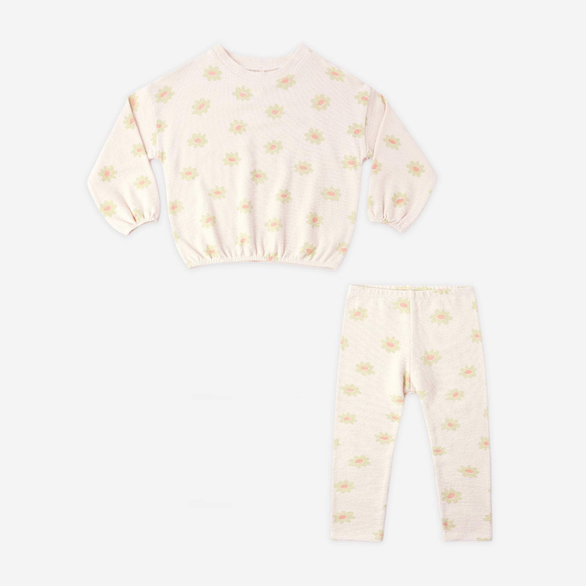Spongey Knit Set | Yellow Daisy