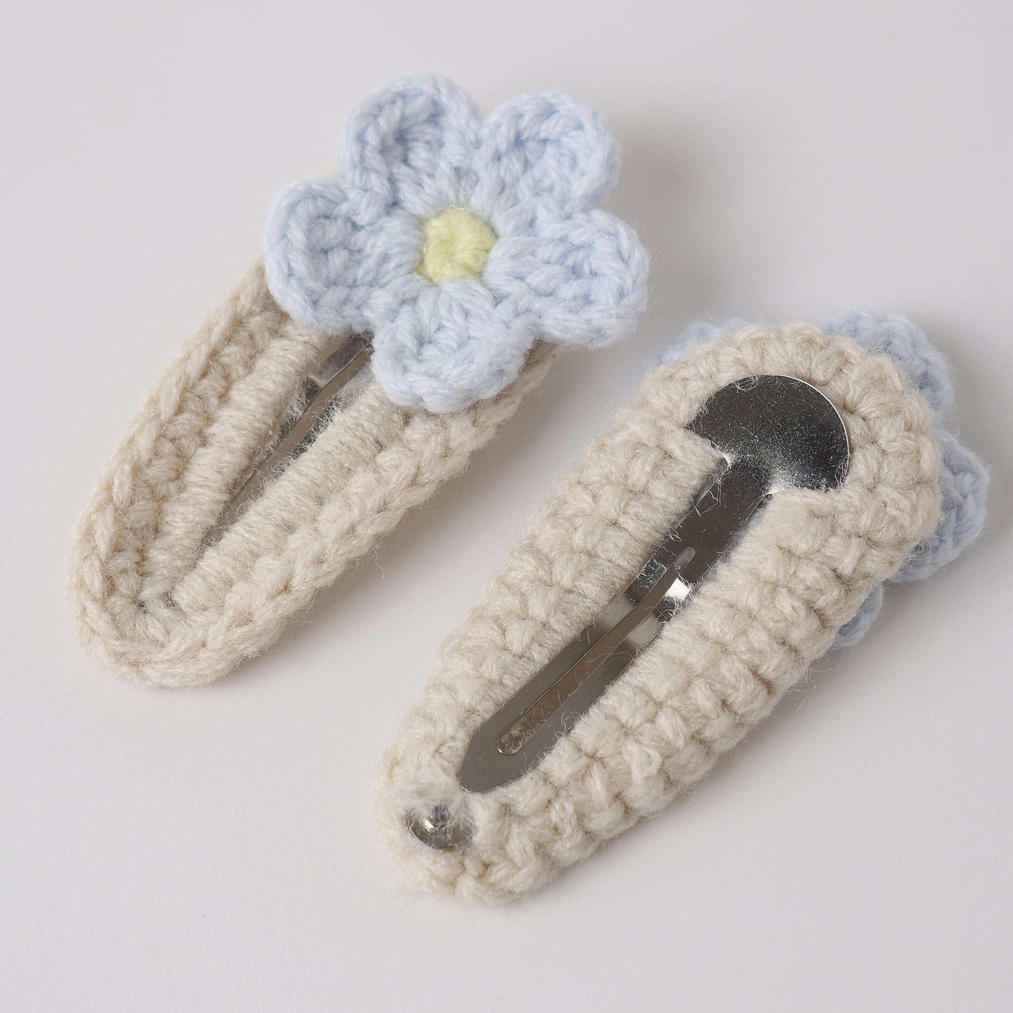 Crochet Clip Set | Natural