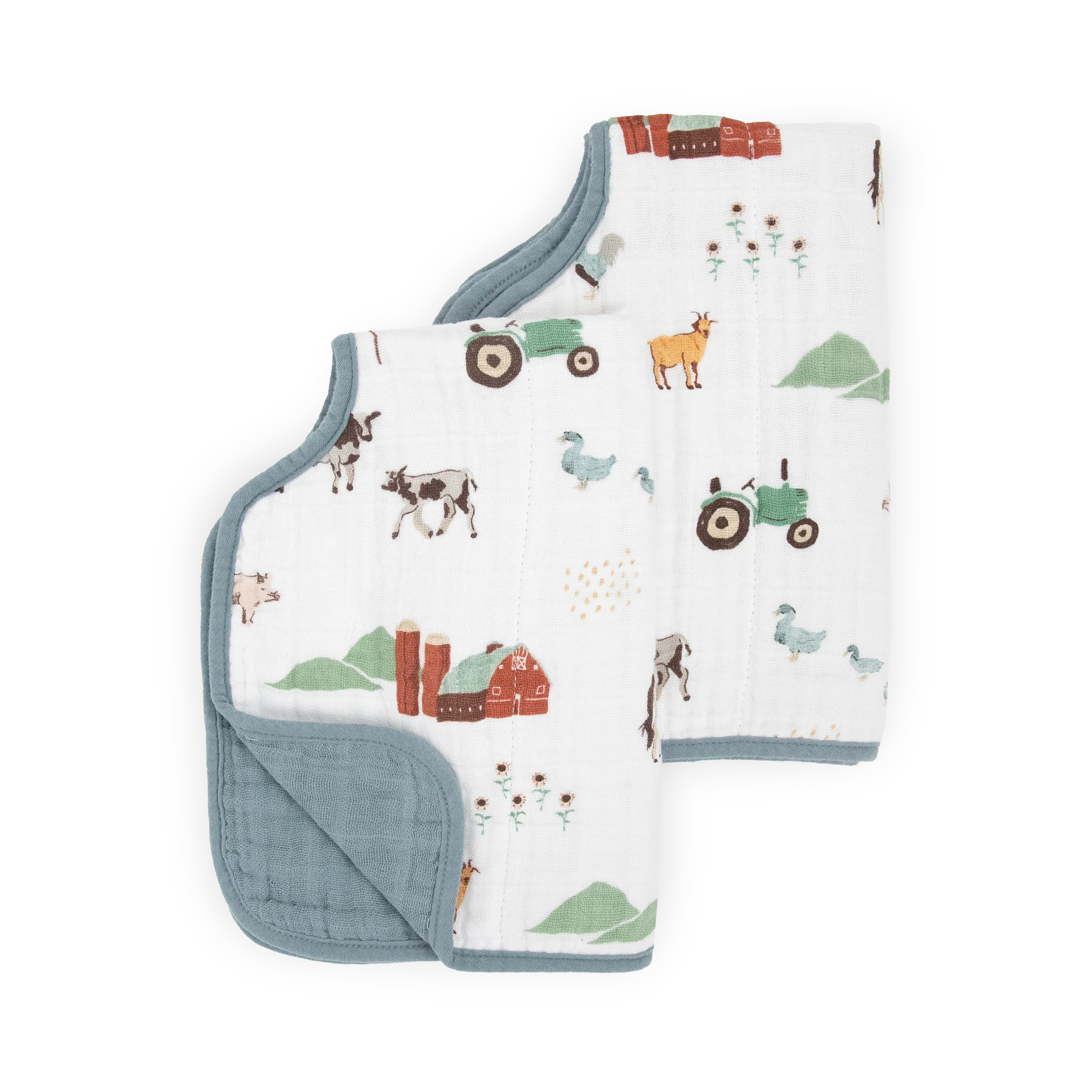 Cotton Muslin Burp Cloth (2 Pack)