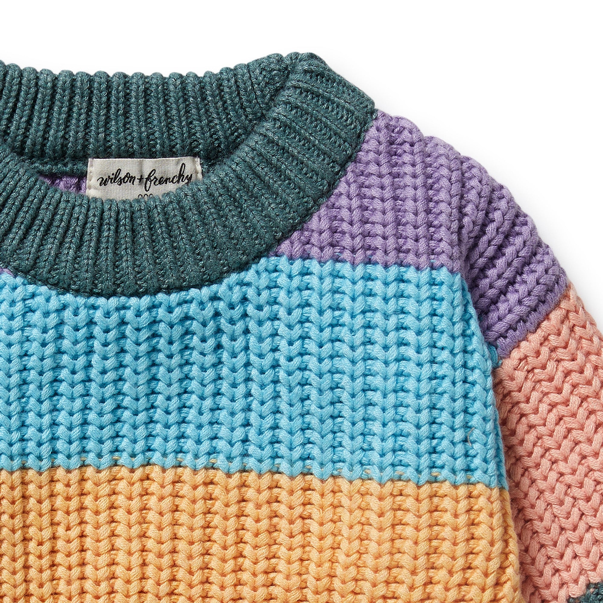 Rainbow Organic Knitted Jacquard Sweater