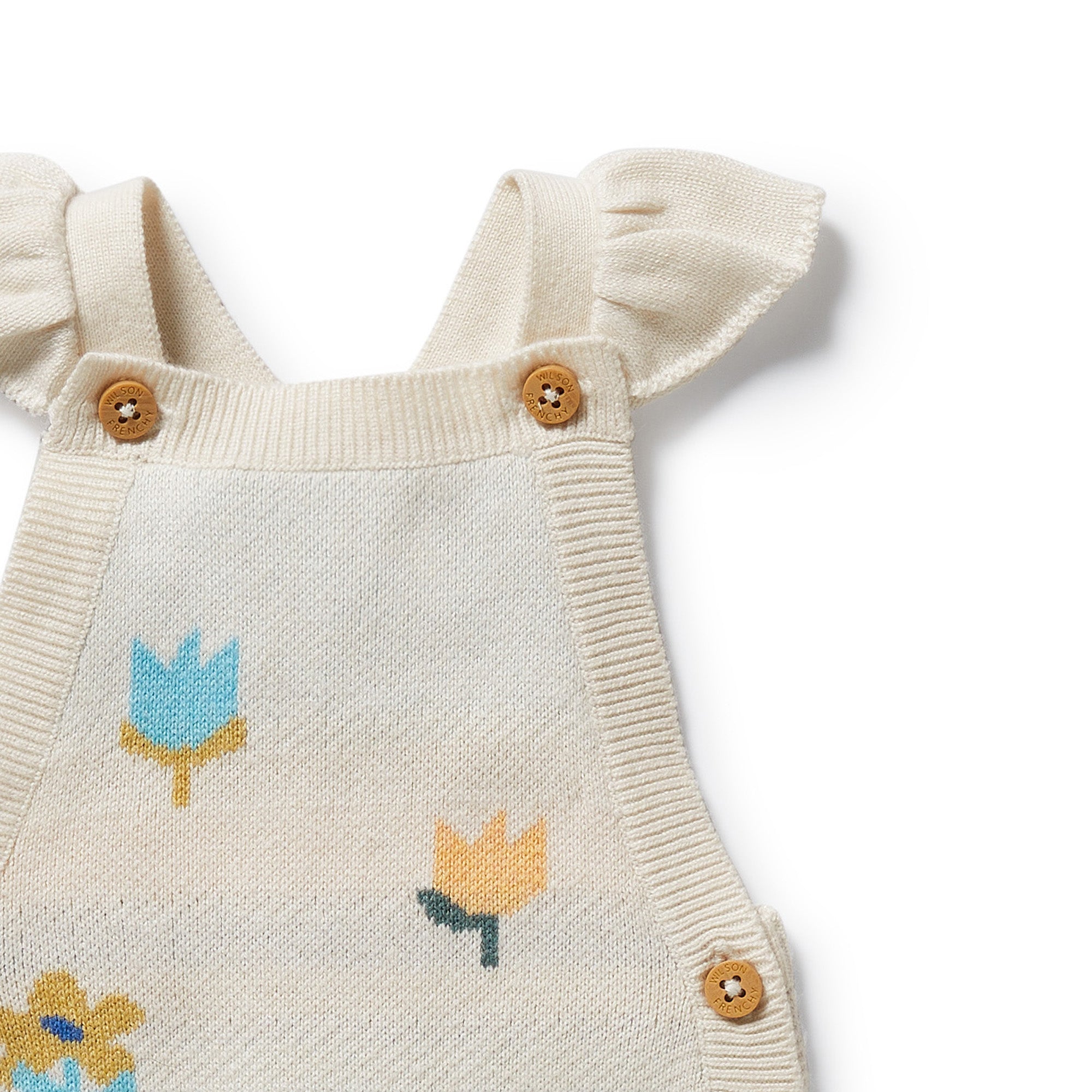 Flower Pop Organic Knitted Jacquard Overall