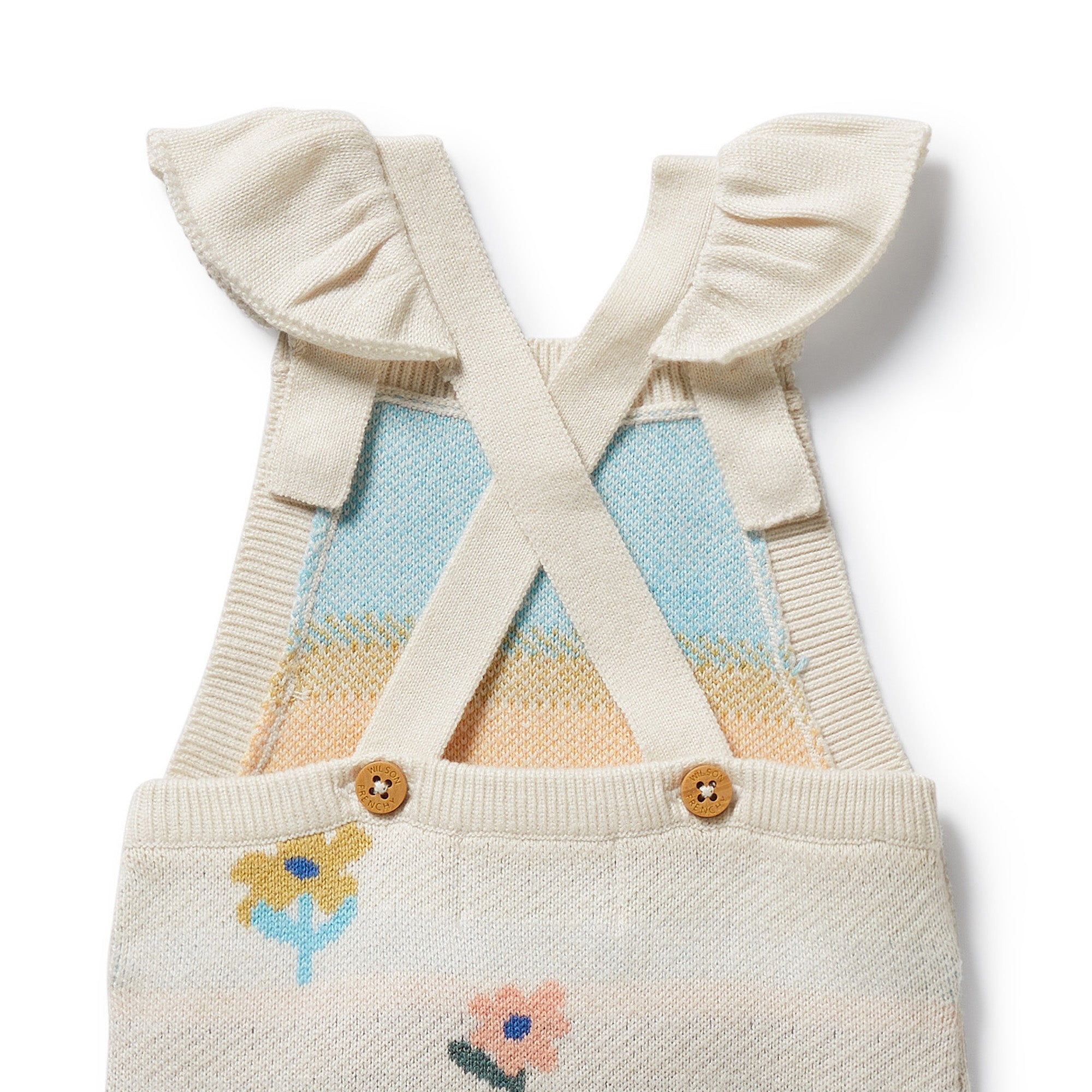 Flower Pop Organic Knitted Jacquard Overall