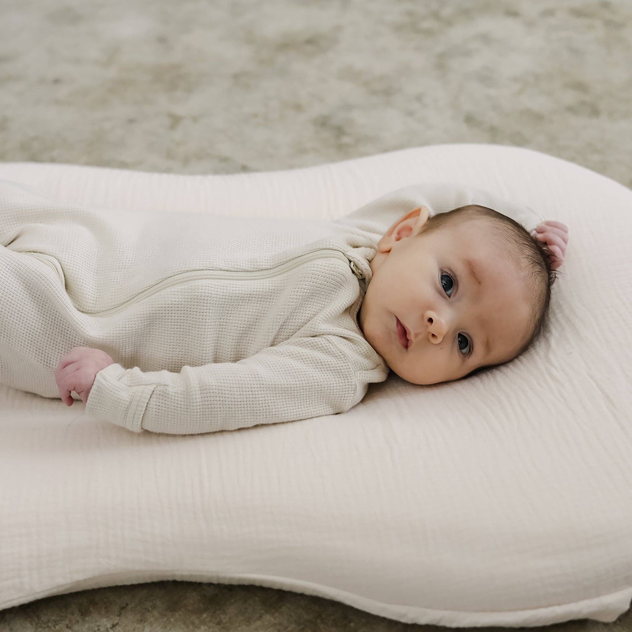 Snuggle Me Lounger Curve Muslin Cover