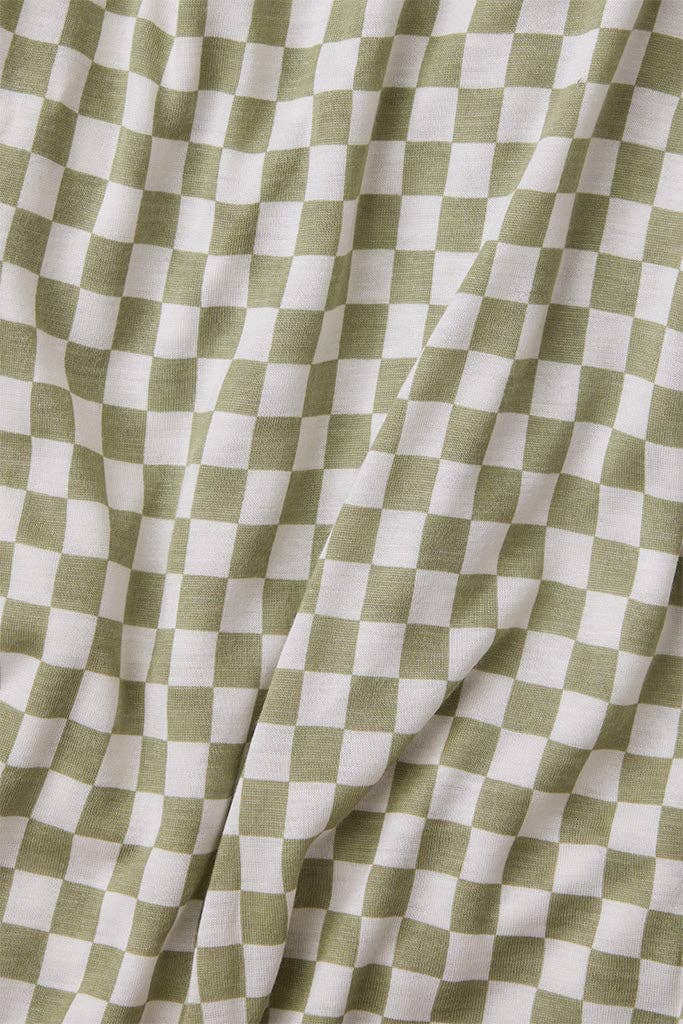 Solly Wrap | Sage Chequer