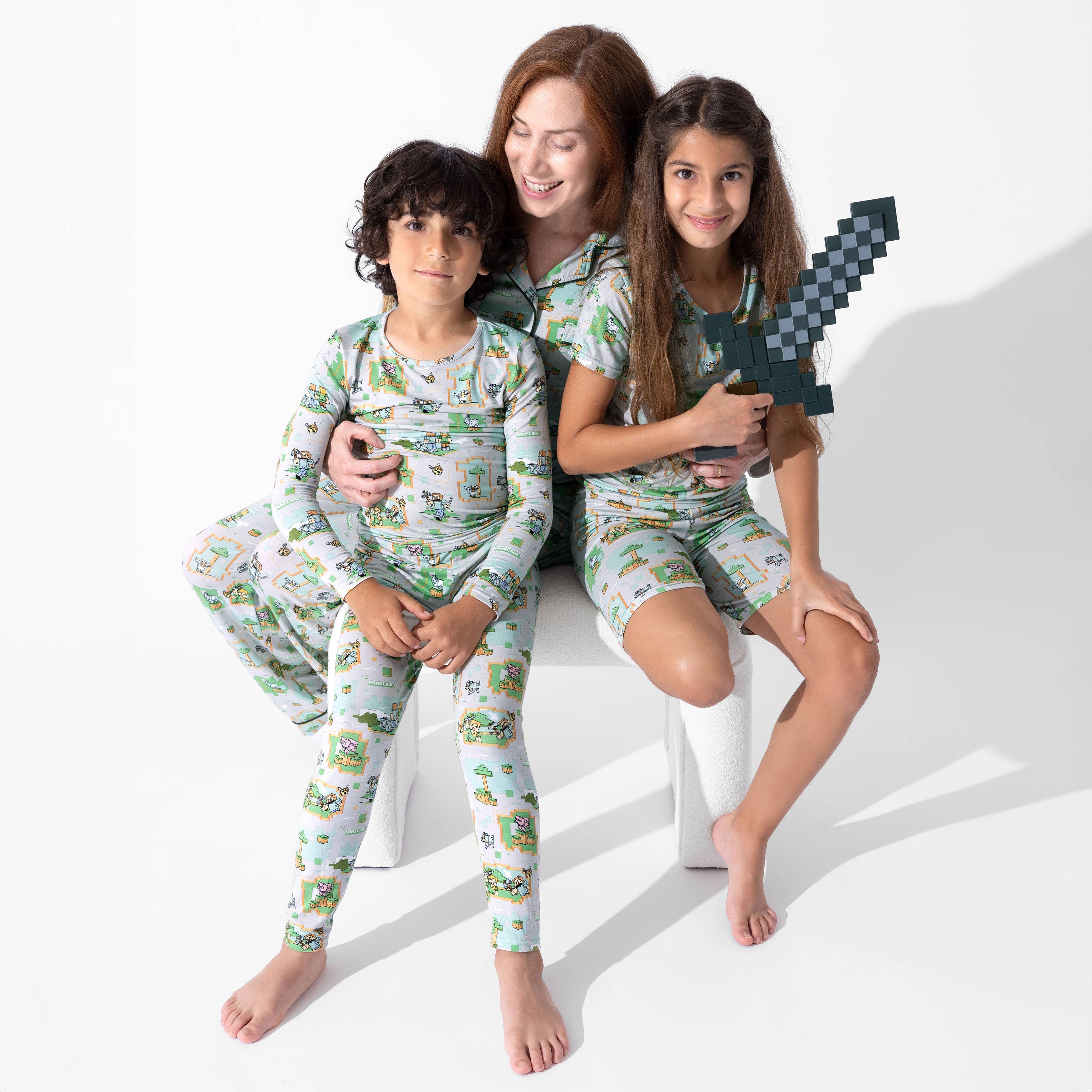 Minecraft Overworld Dreams Bamboo Kids Pajamas