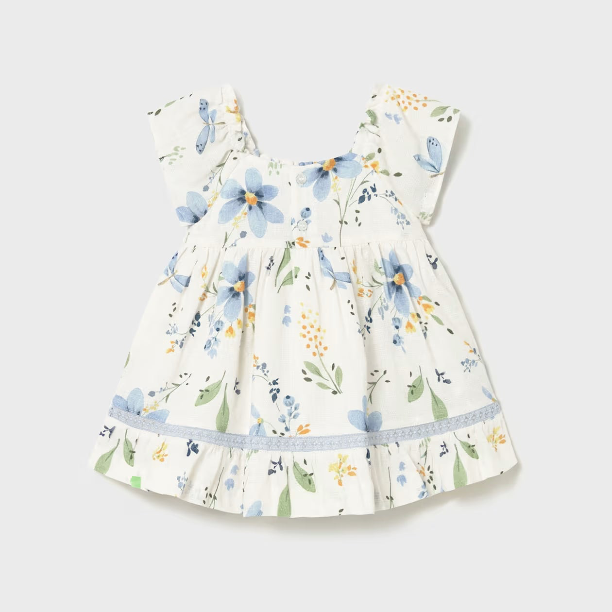 Printed Floral Dress | Sky