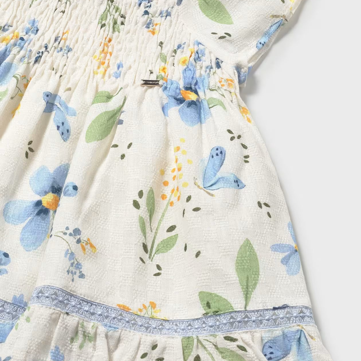 Printed Floral Dress | Sky