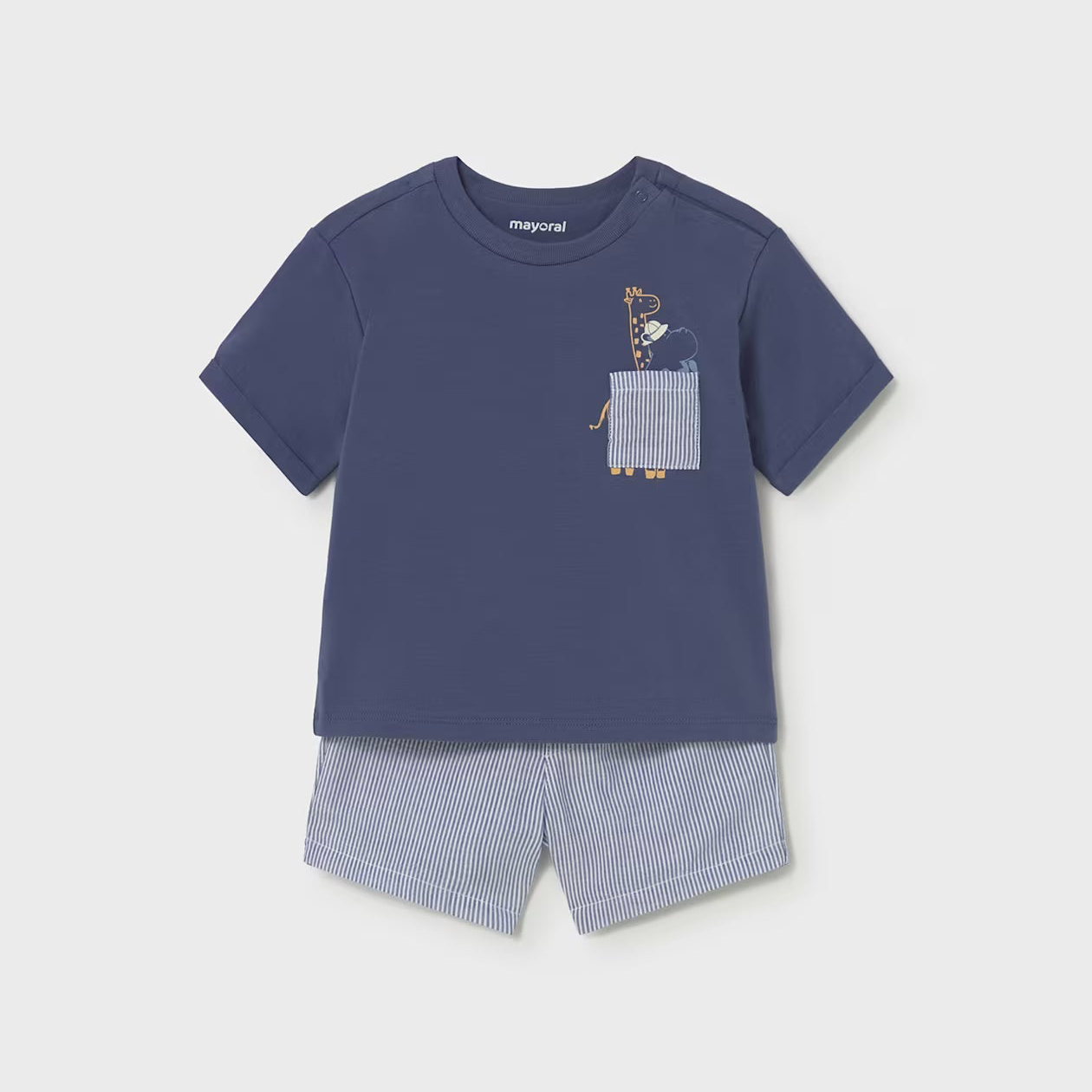 Shorts & T-Shirt 2-Piece Set | Capri Blue