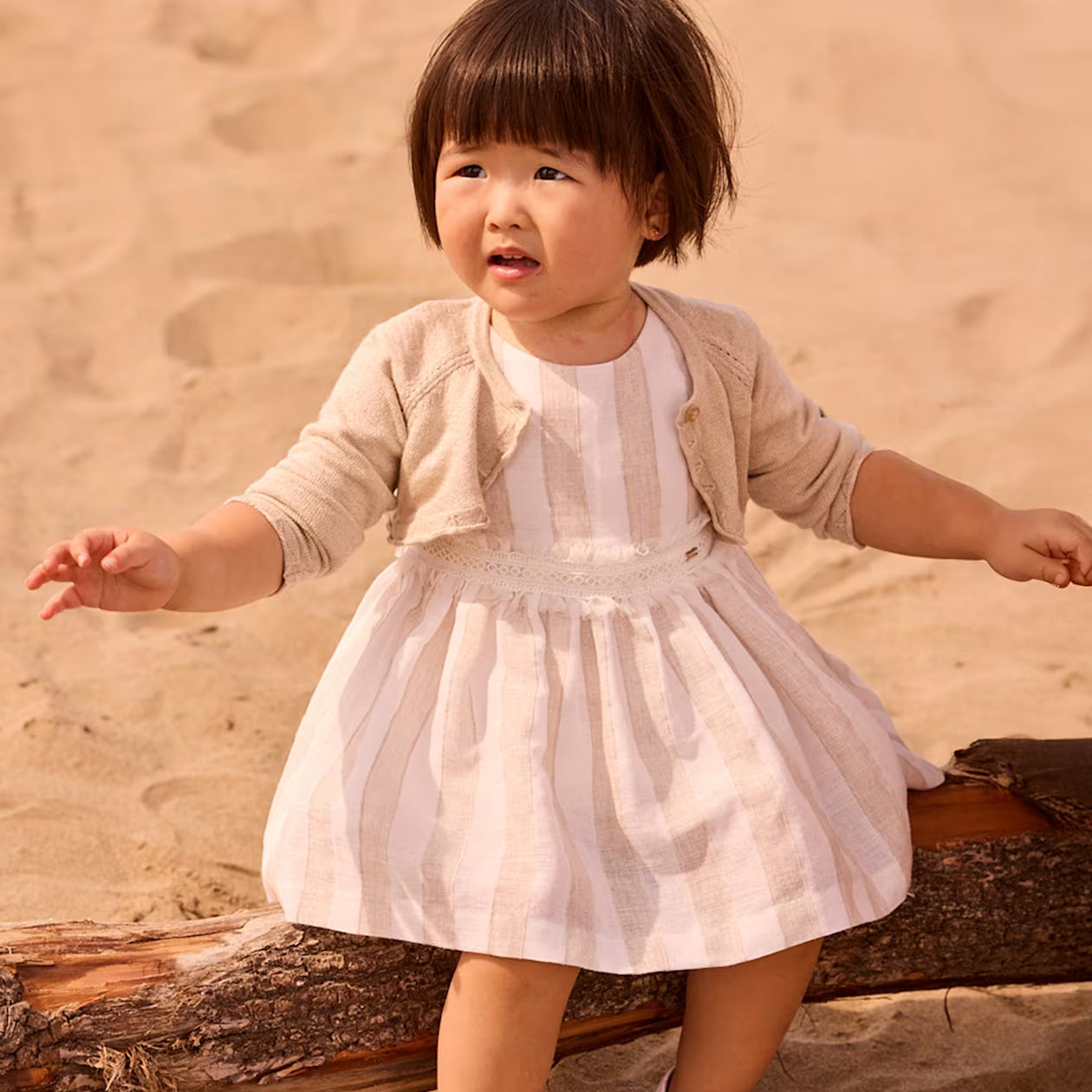 Striped Dress | Hazelnut