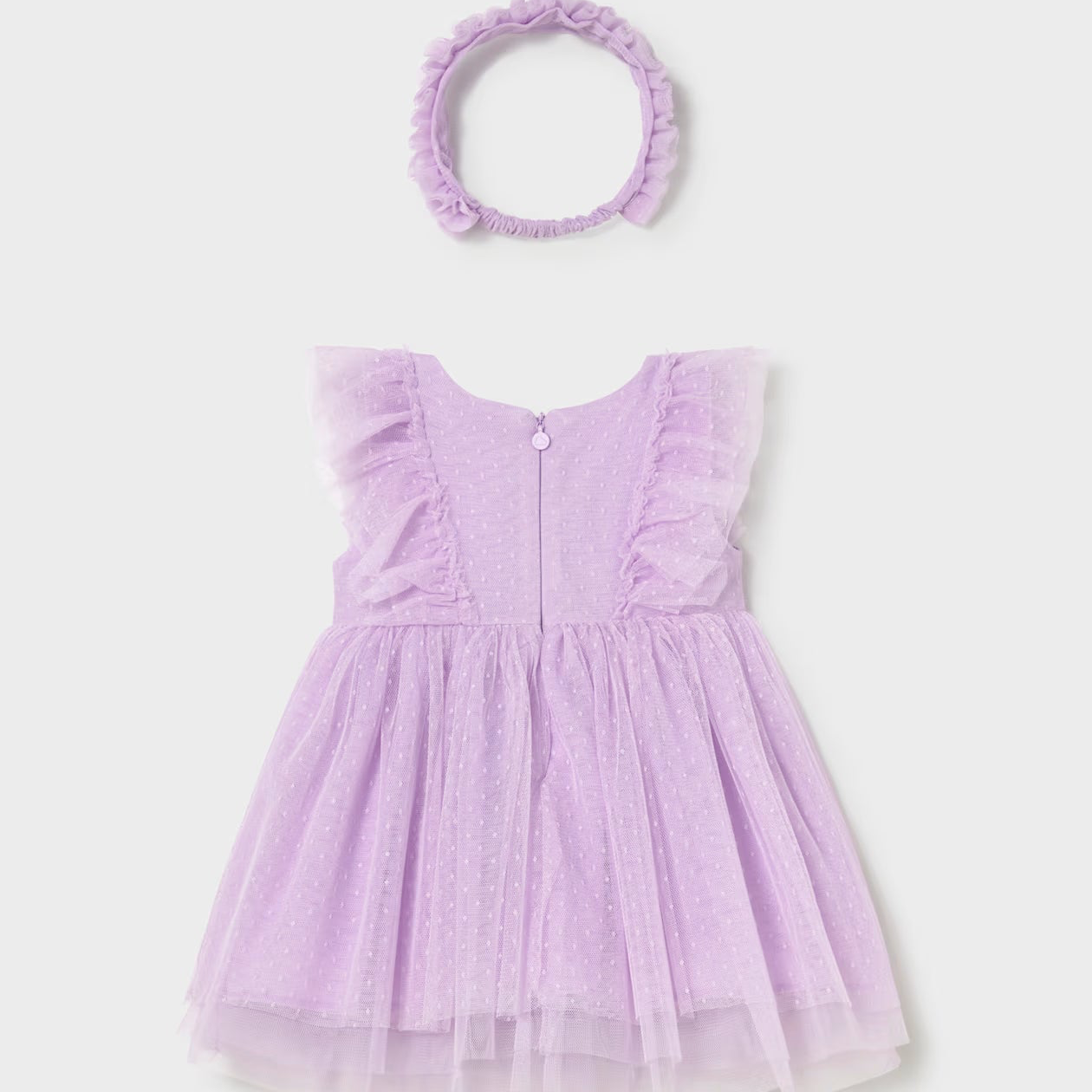 Tulle Dress w/ Headband | Mauve