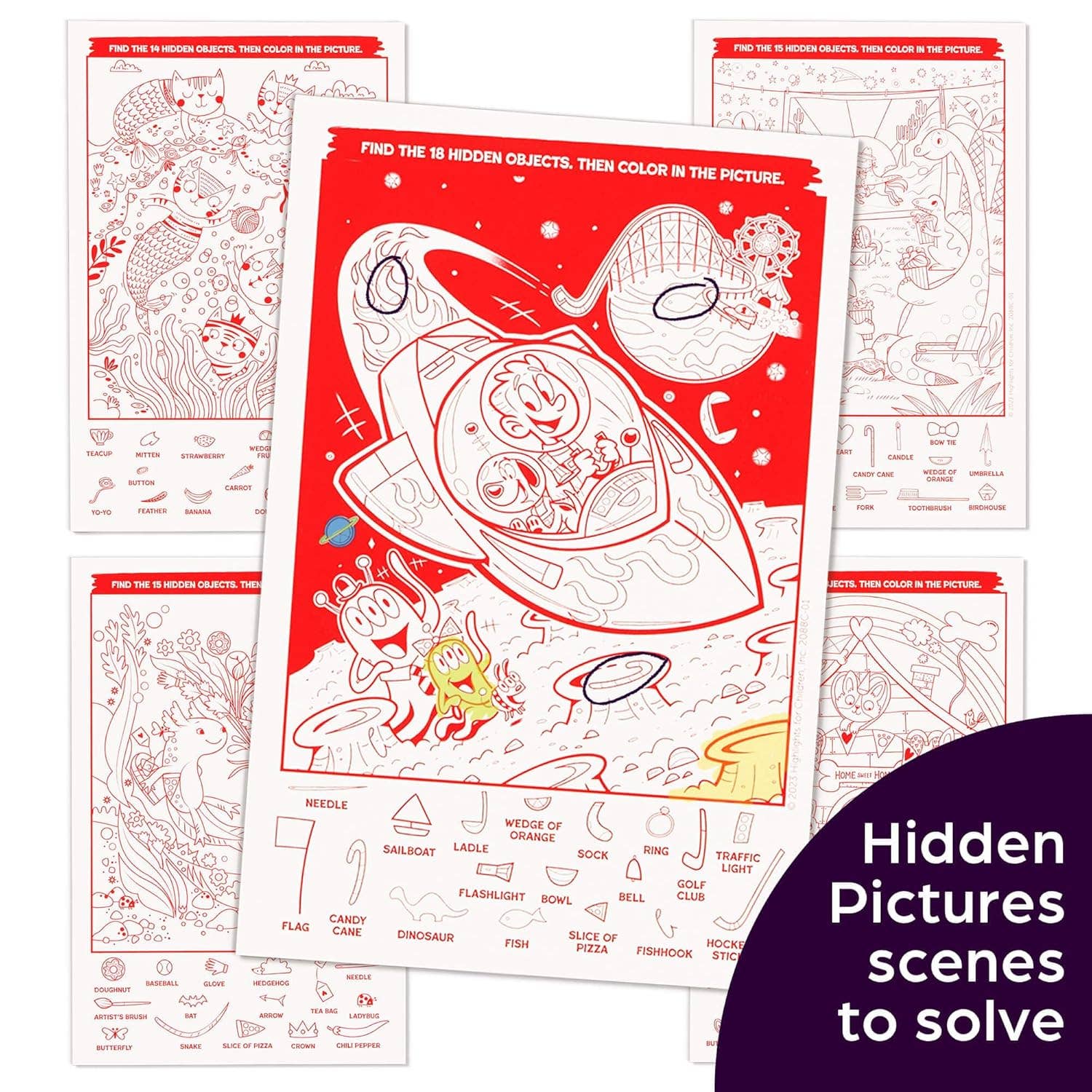 Scratch-and-Play Valentine's Hidden Pictures