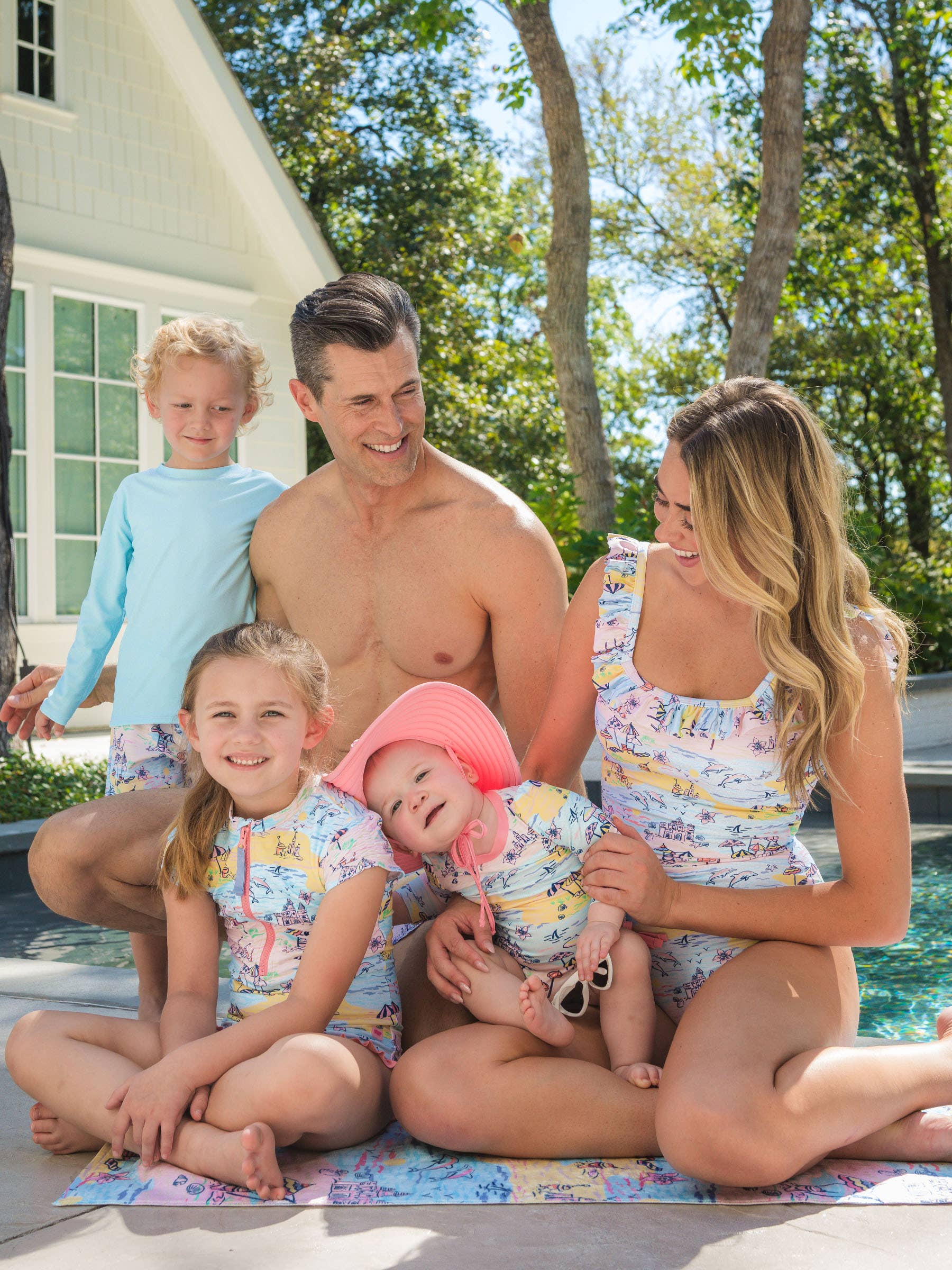 Boys Beach Day Performance Hybrid Swim Trunks