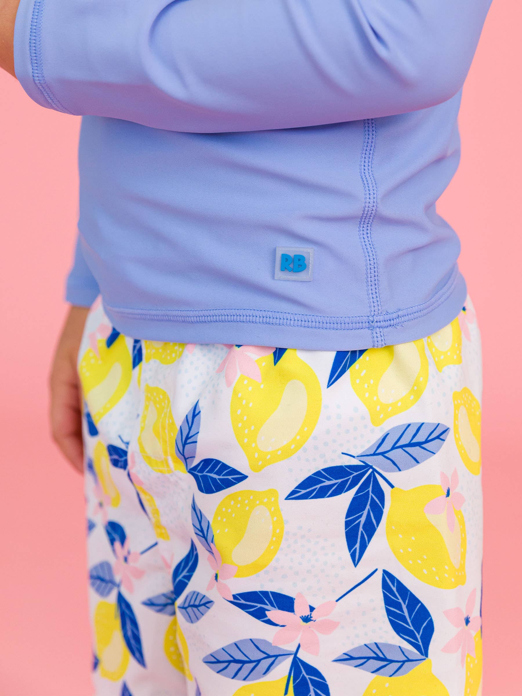 Boys Lemon Capri Swim Trunks