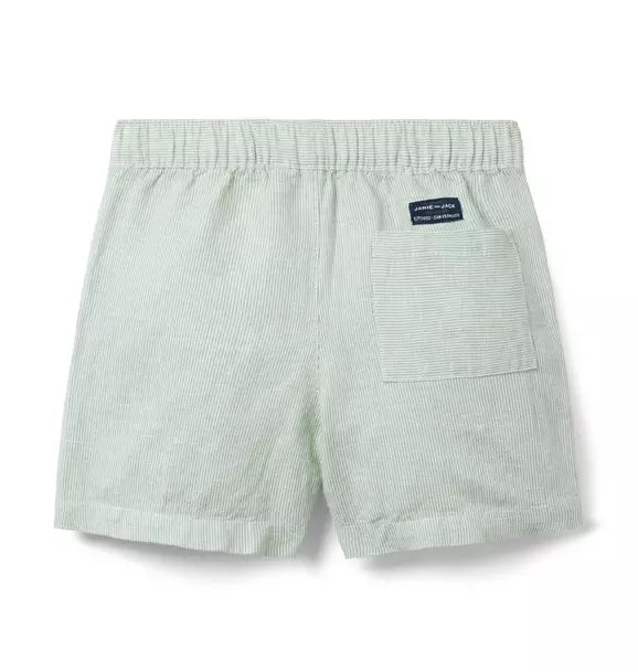 Mountain Green Stripe Shortie Short