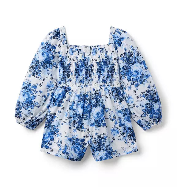 The Emma Smocked Romper