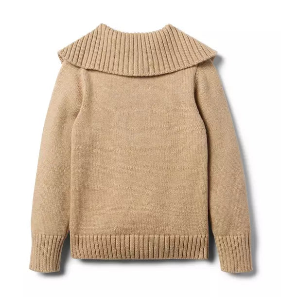 Salted Caramel Half-zip Sweater