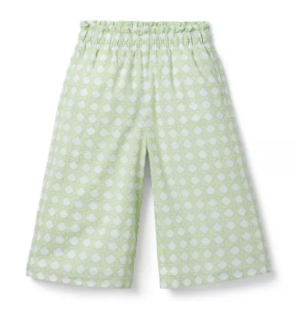 Checked Wide Leg Pant