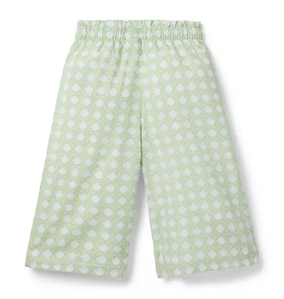 Checked Wide Leg Pant