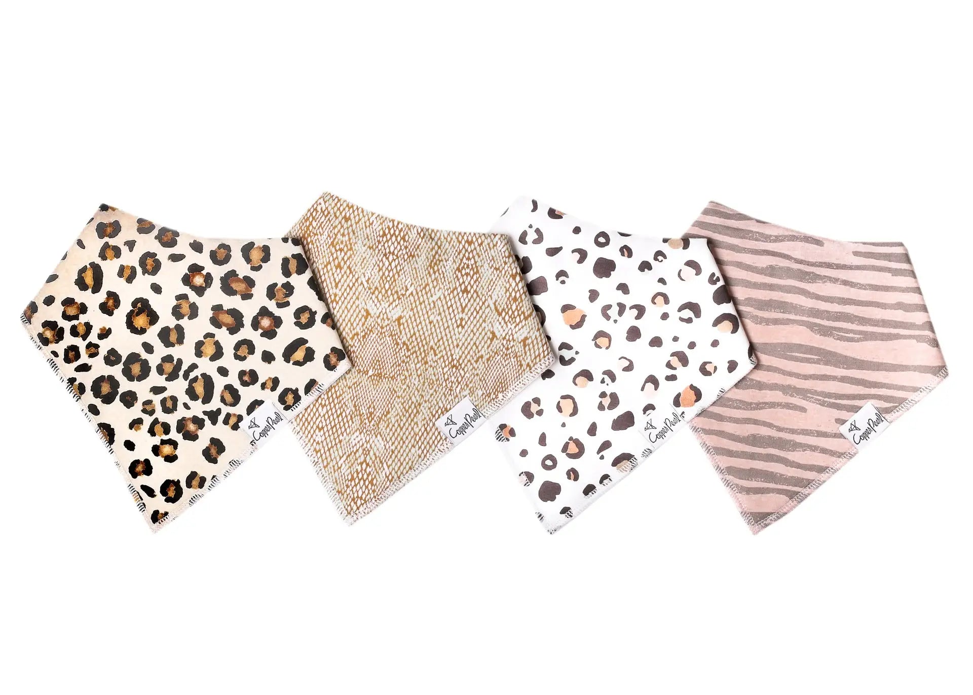 Copper Pearl Bandana Bib Set (4-pack)