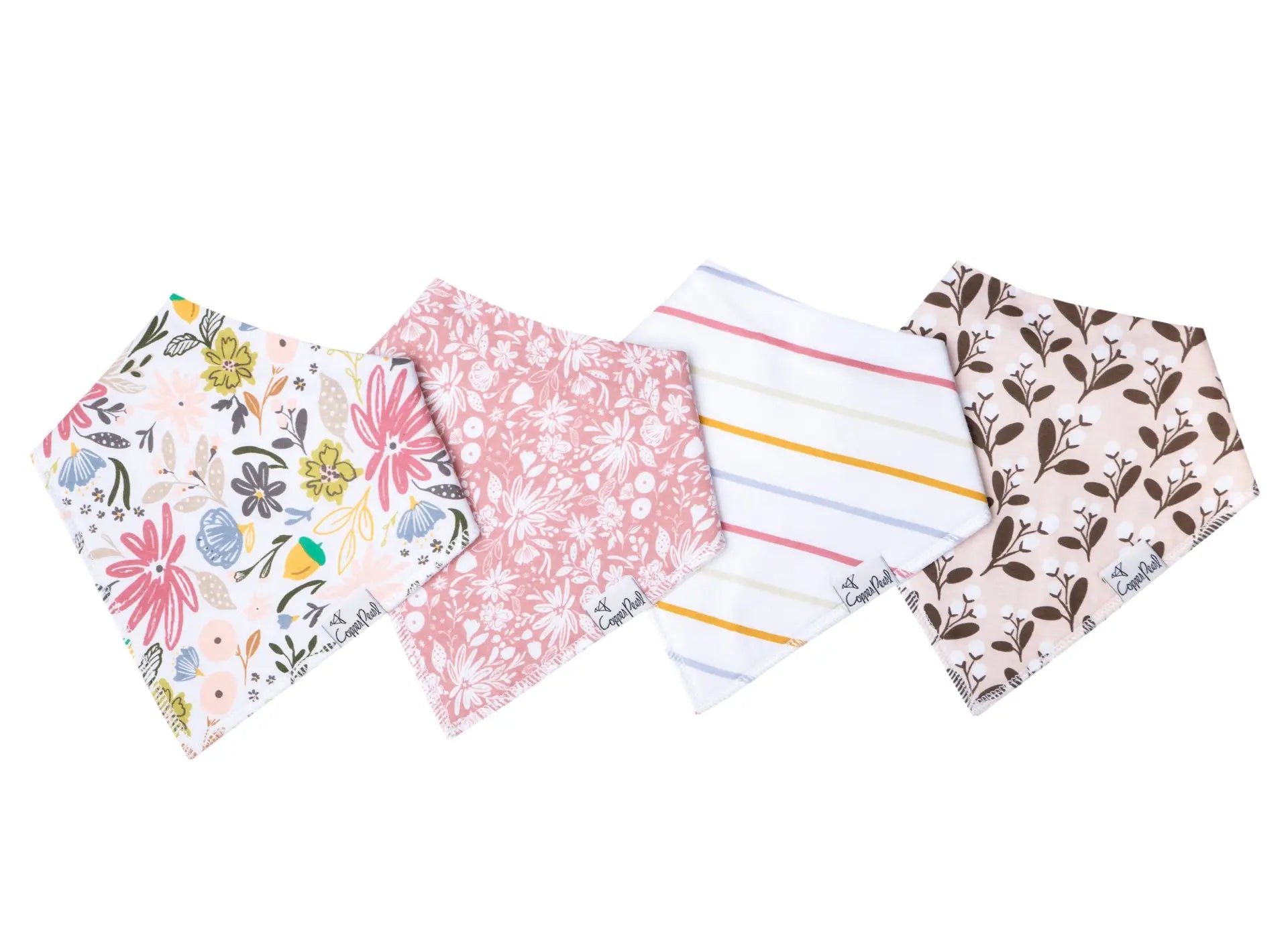 Copper Pearl Bandana Bib Set (4-pack)