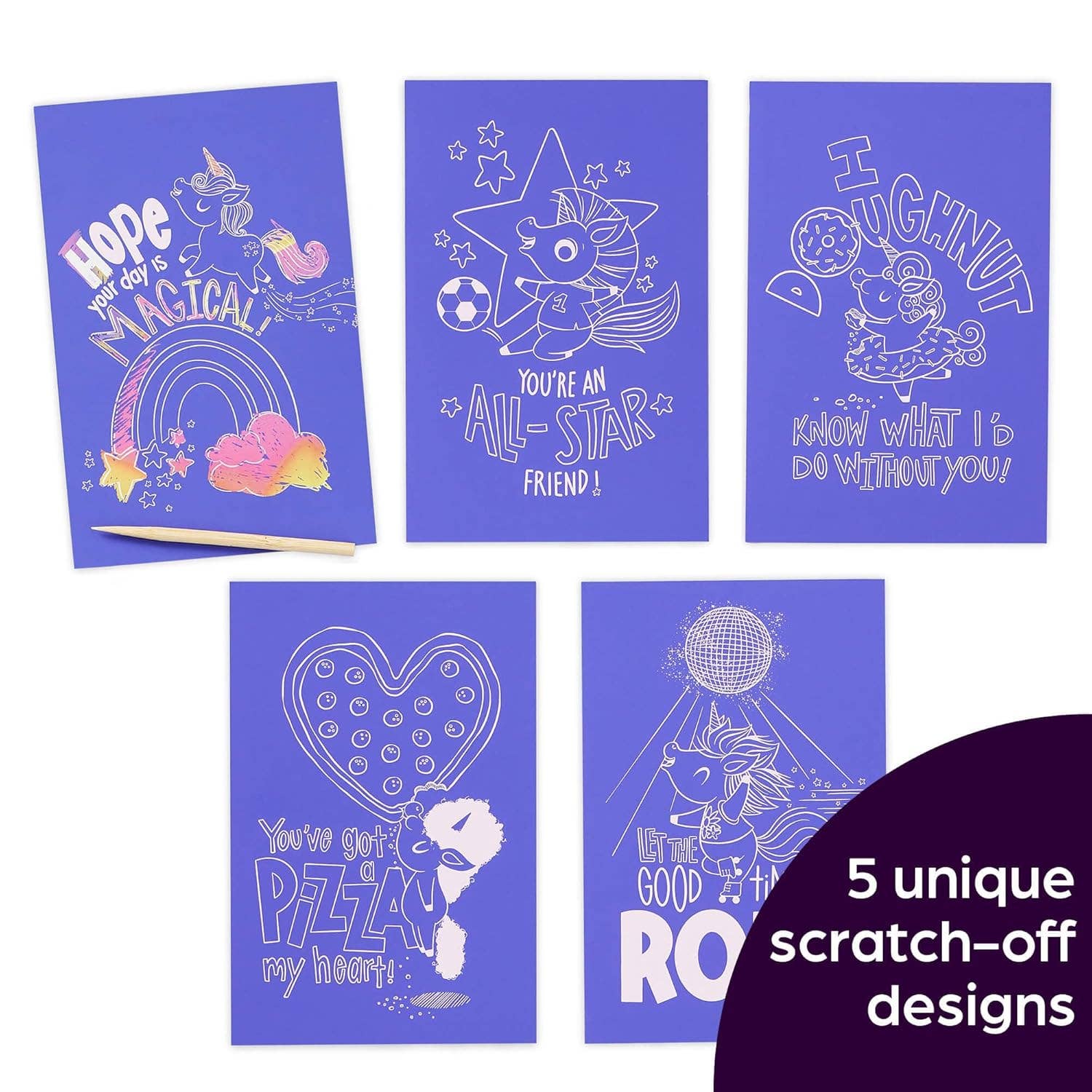 Scratch-and-Play Unicorn Hidden Pictures