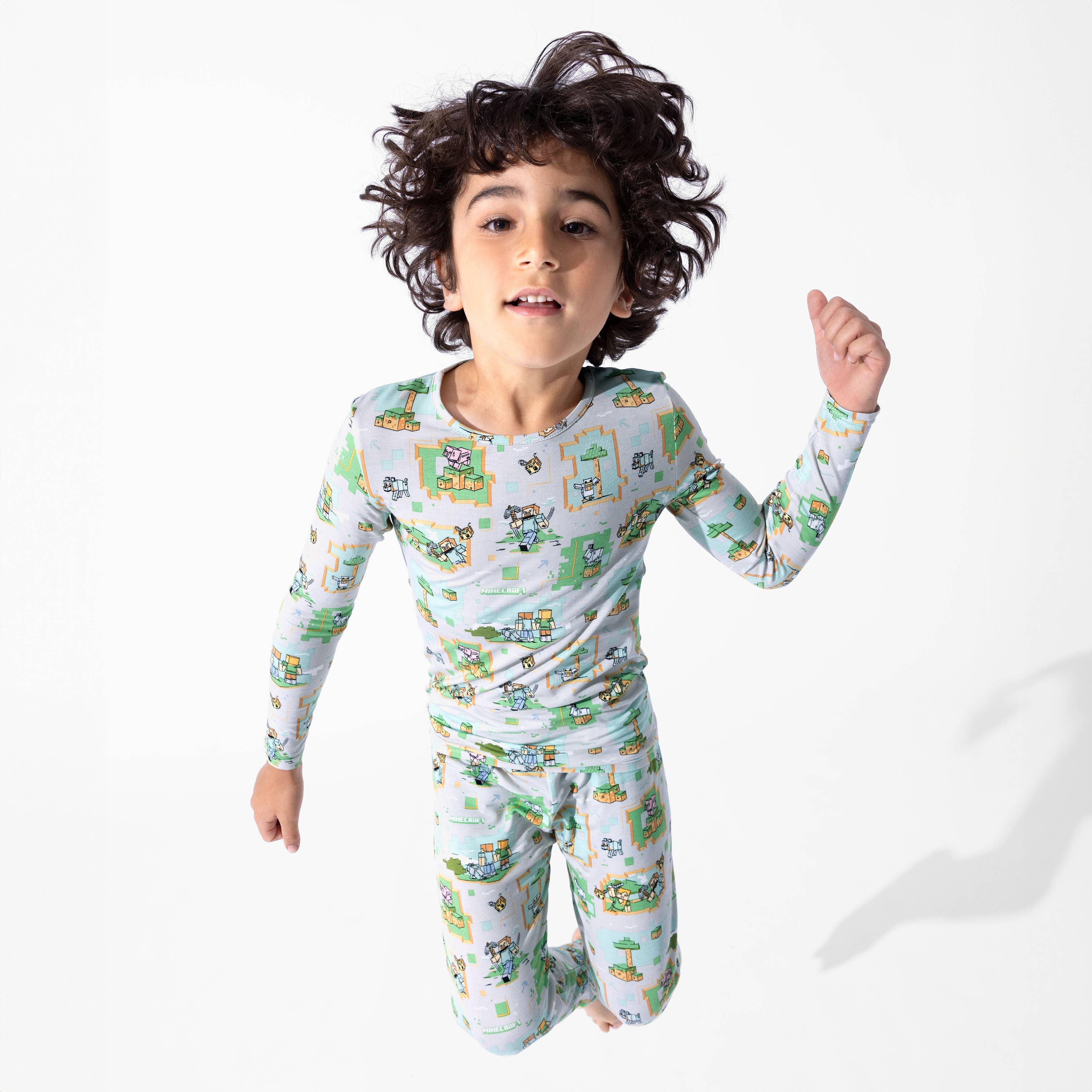 Minecraft Overworld Dreams Bamboo Kids Pajamas