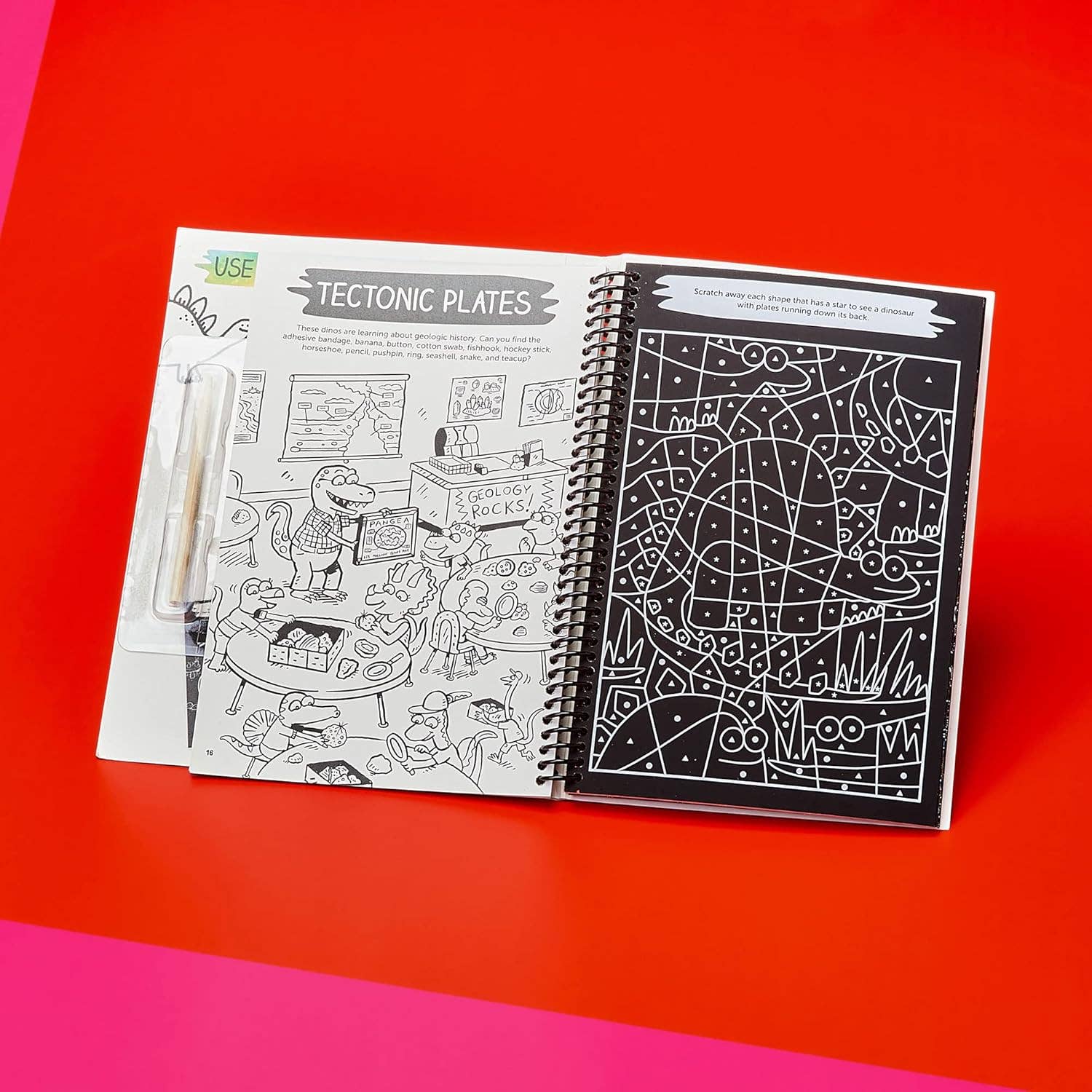 Scratch-Off Hidden Pictures Dinosaur Puzzles