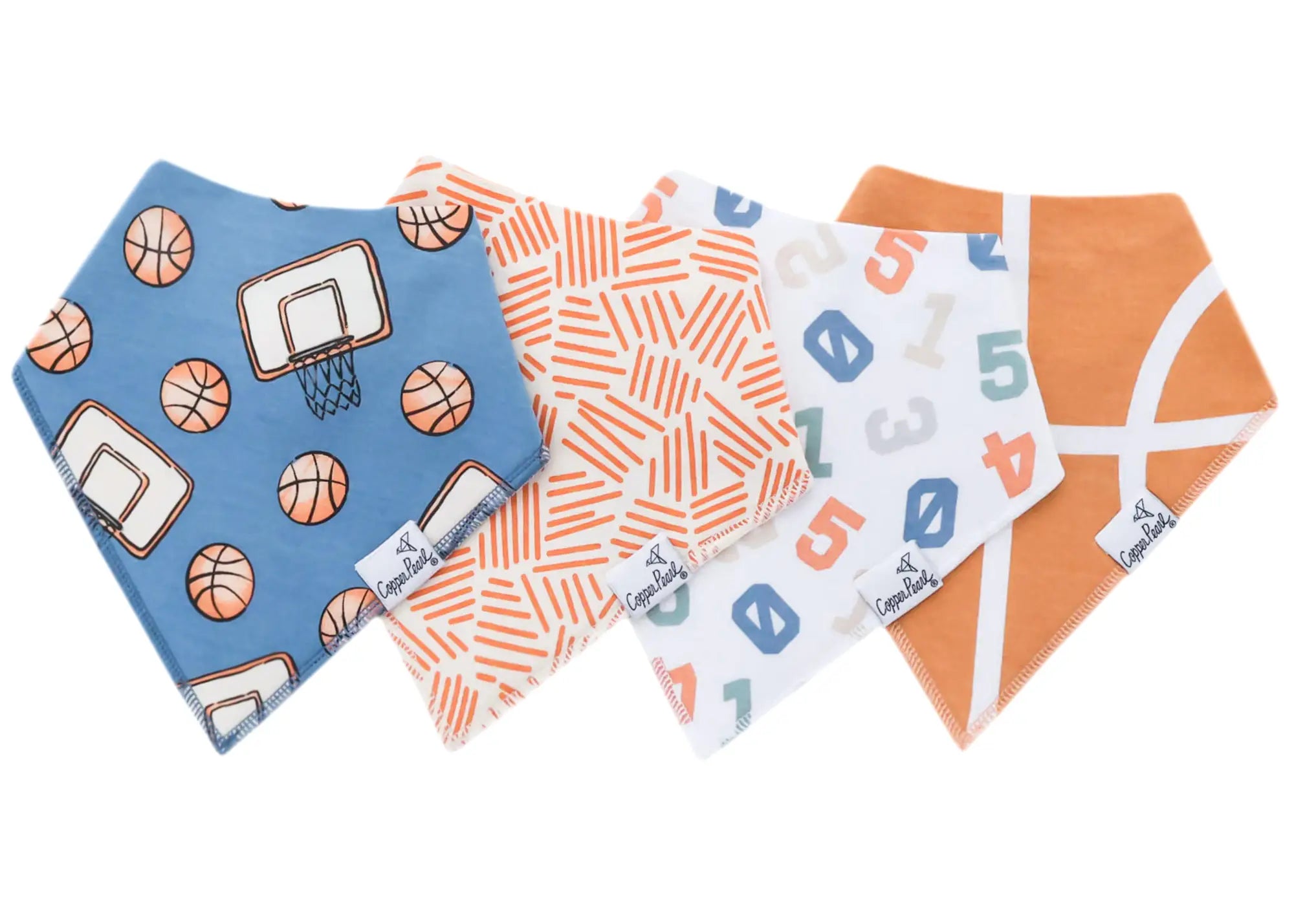 Copper Pearl Bandana Bib Set (4-pack)