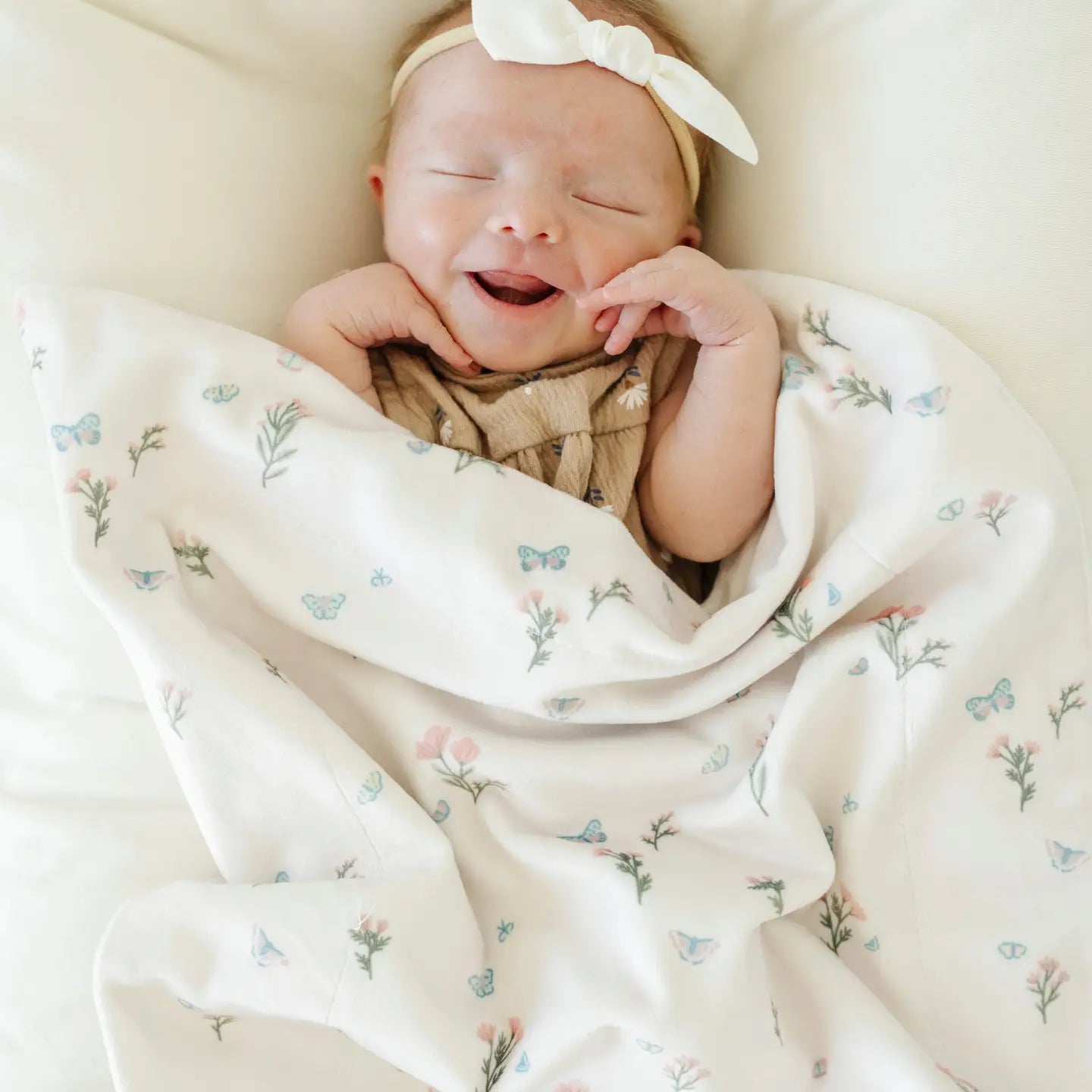 Minky Stretch Receiving Blanket