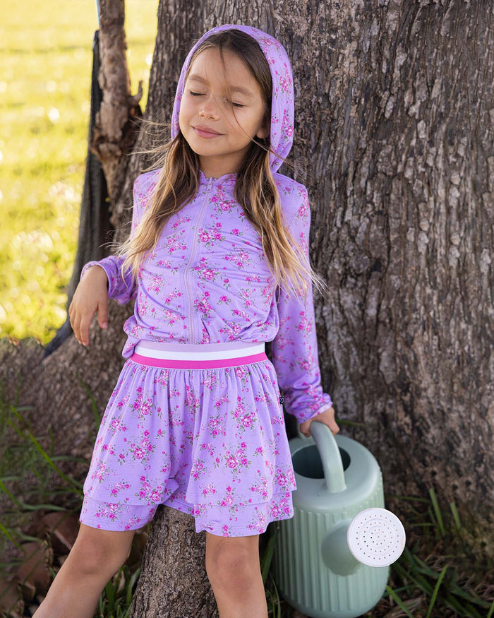 Sylvie Elastic Waistband Skort