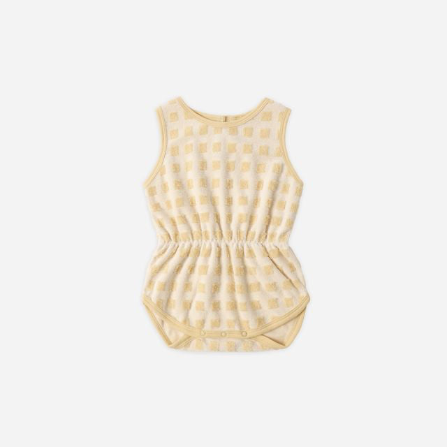 Cinch Playsuit | Butterscotch Grid