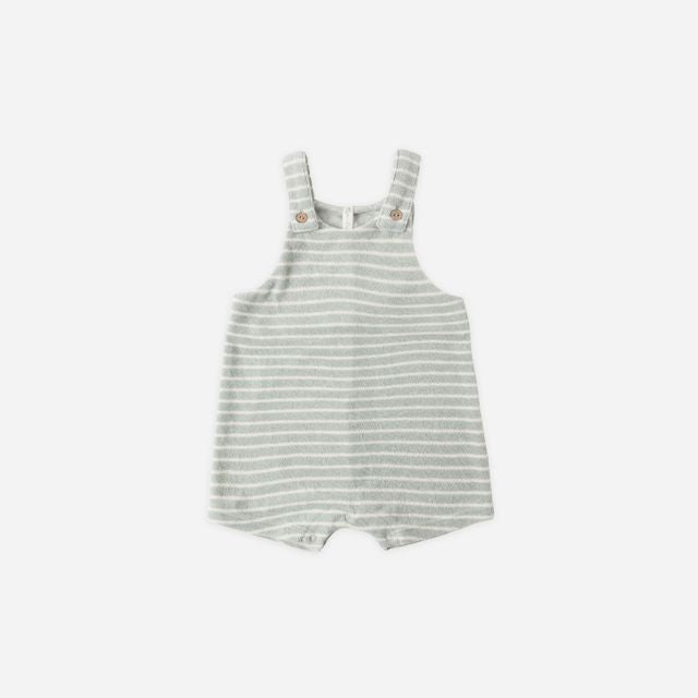 Gio Romper | Seafoam Terry Stripe