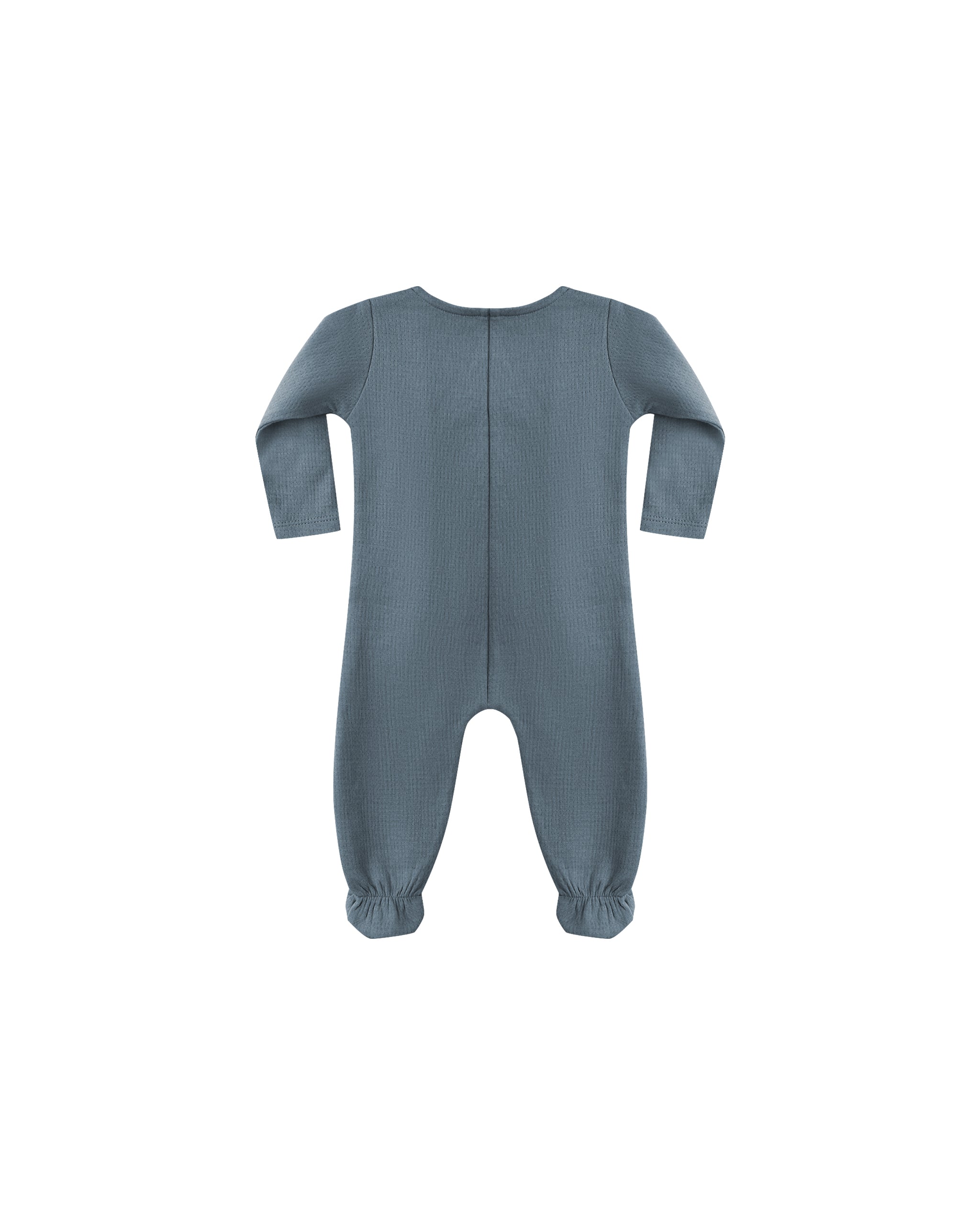 Pointelle Wrap Footie || Ocean