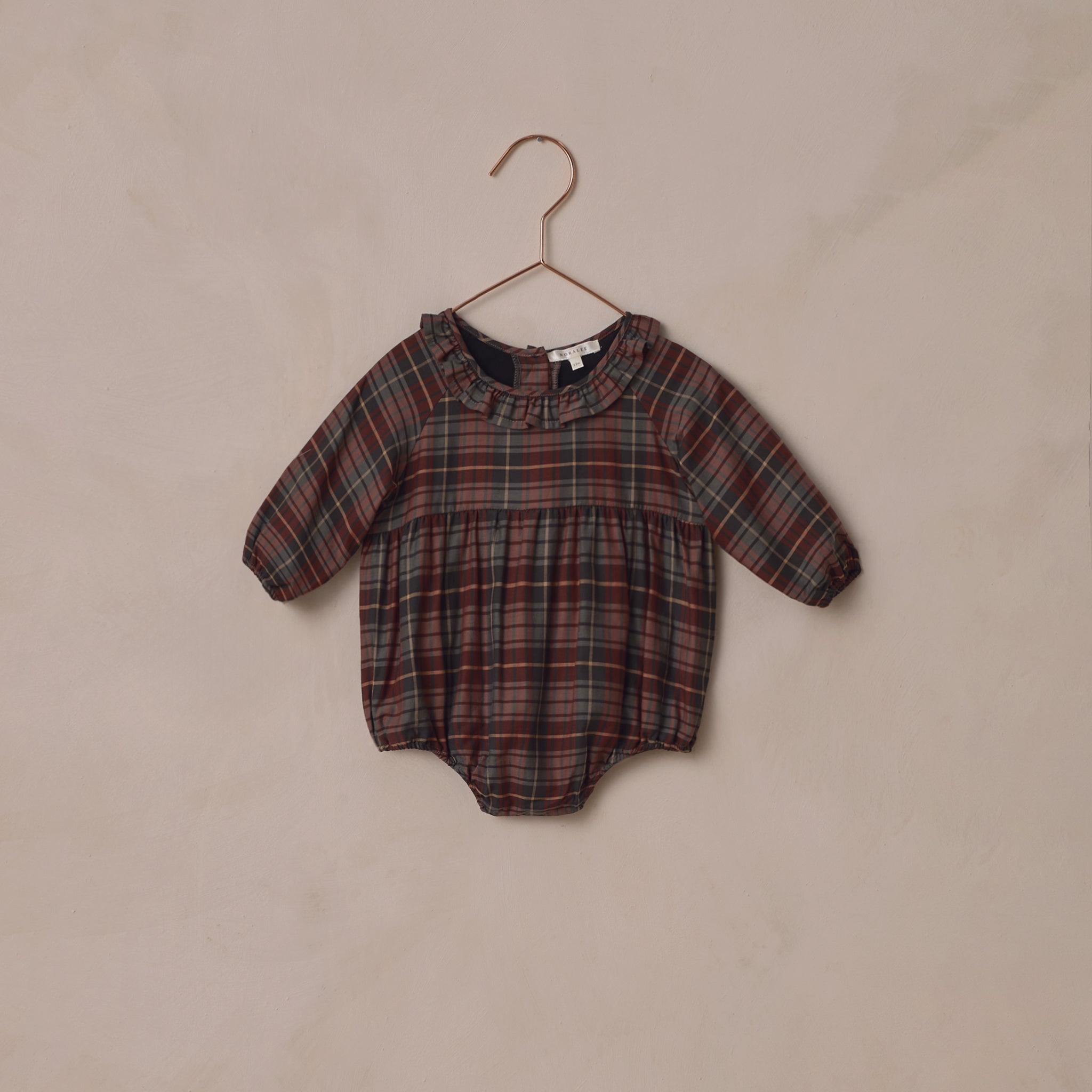 Adeline Romper | Winter Tartan