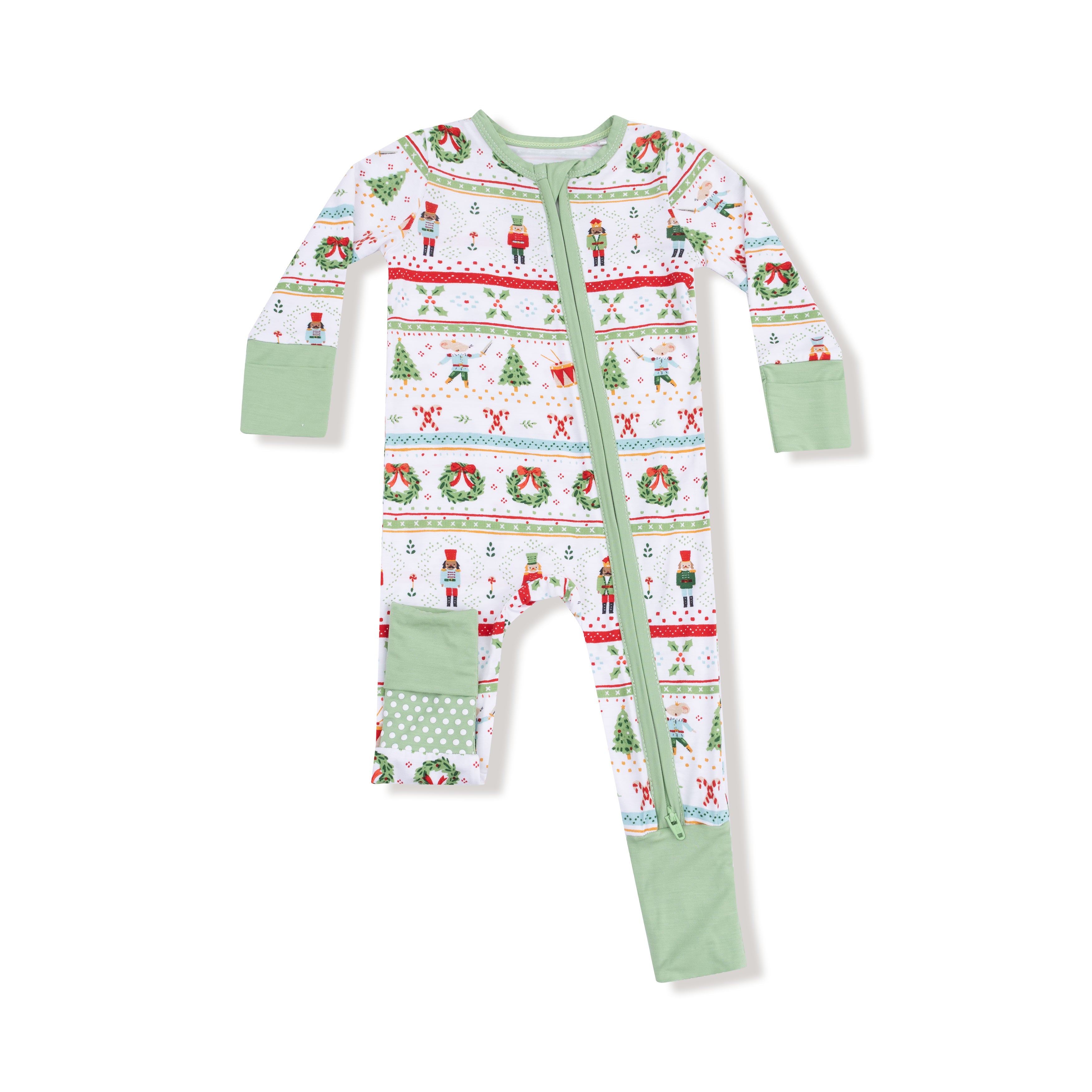Nutcracker Fair Isle 2 Way Zipper Romper