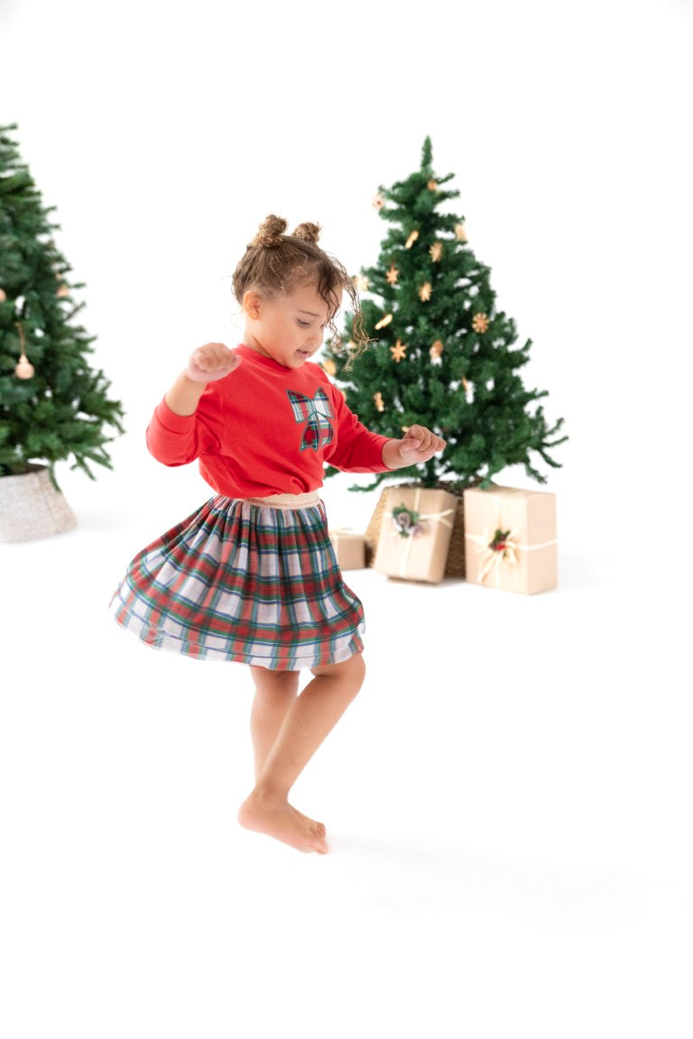 Holiday Plaid Tutu Skirt