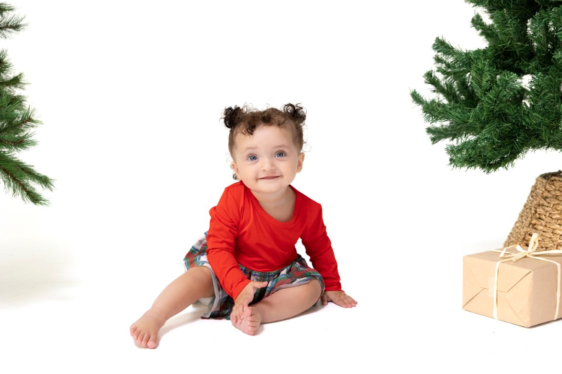 Holiday Plaid Tutu Bodysuit