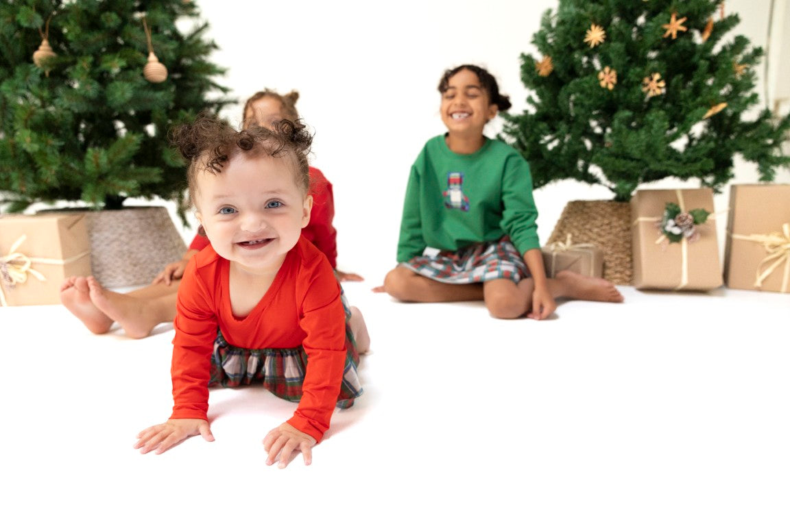 Holiday Plaid Tutu Bodysuit