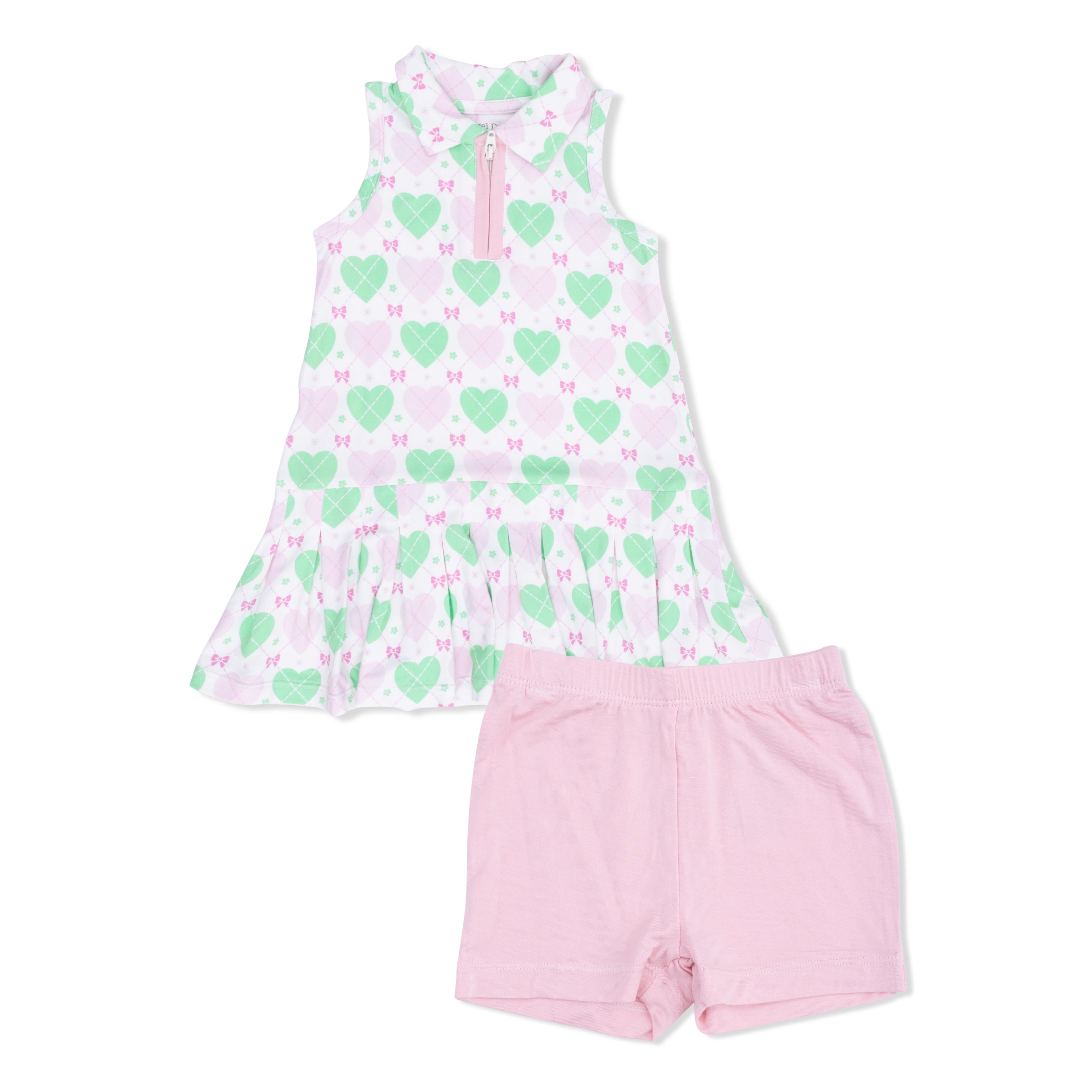 Polo Tennis Dress w/ Cartwheel Short | Heart Argyle