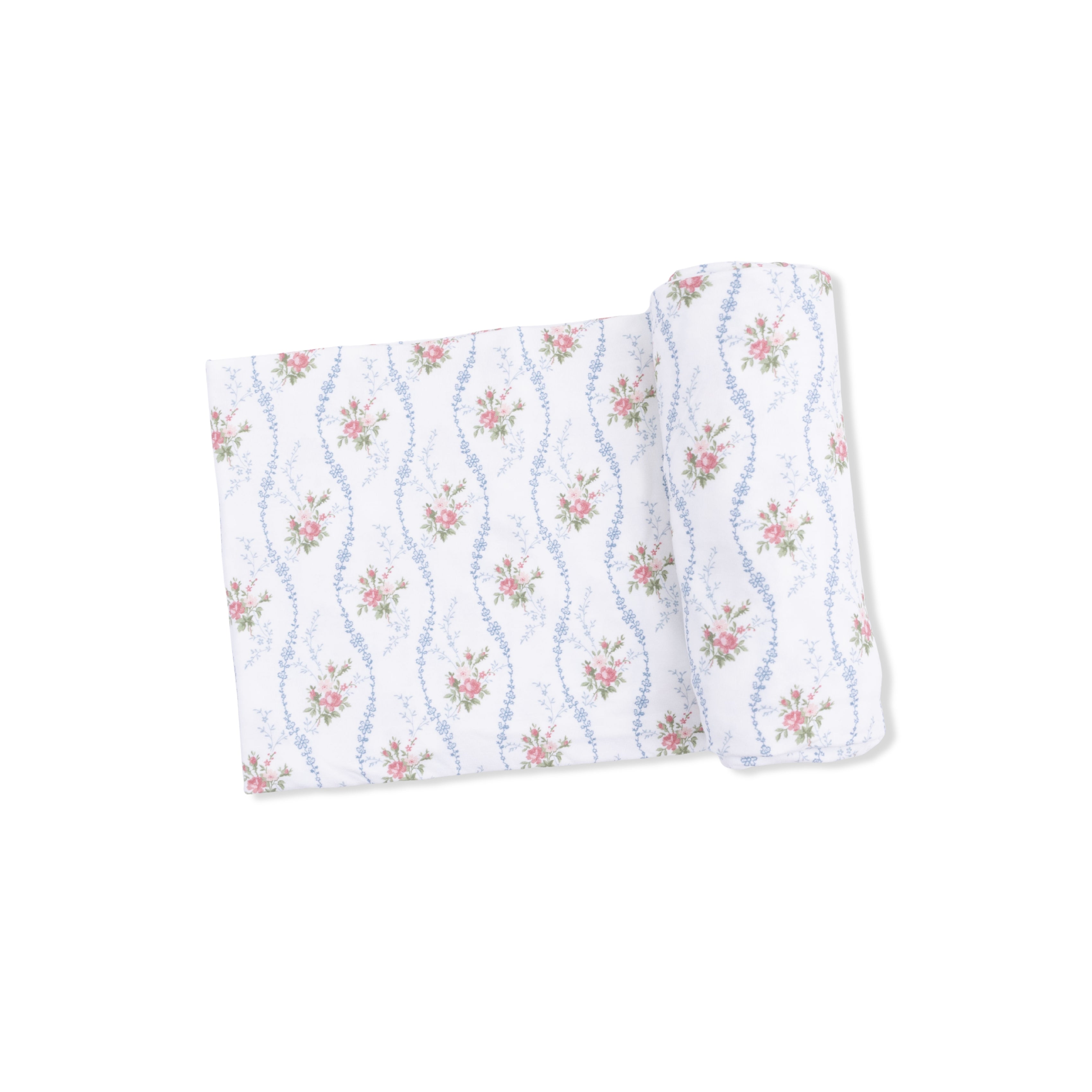 Swaddle Blanket | Heirloom Rose Stripe