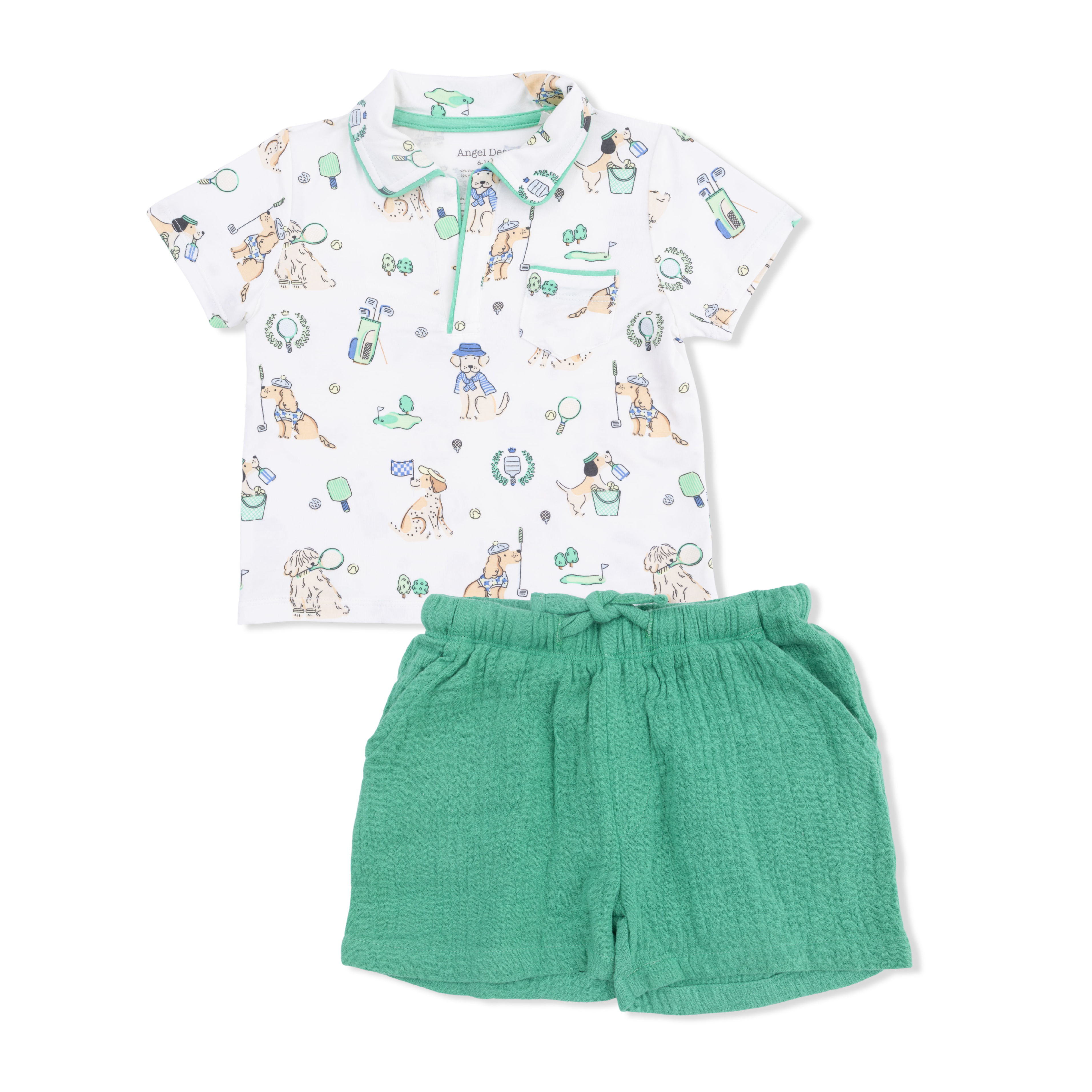 Polo w/ Casual Short | Country Club Dogs Neutral