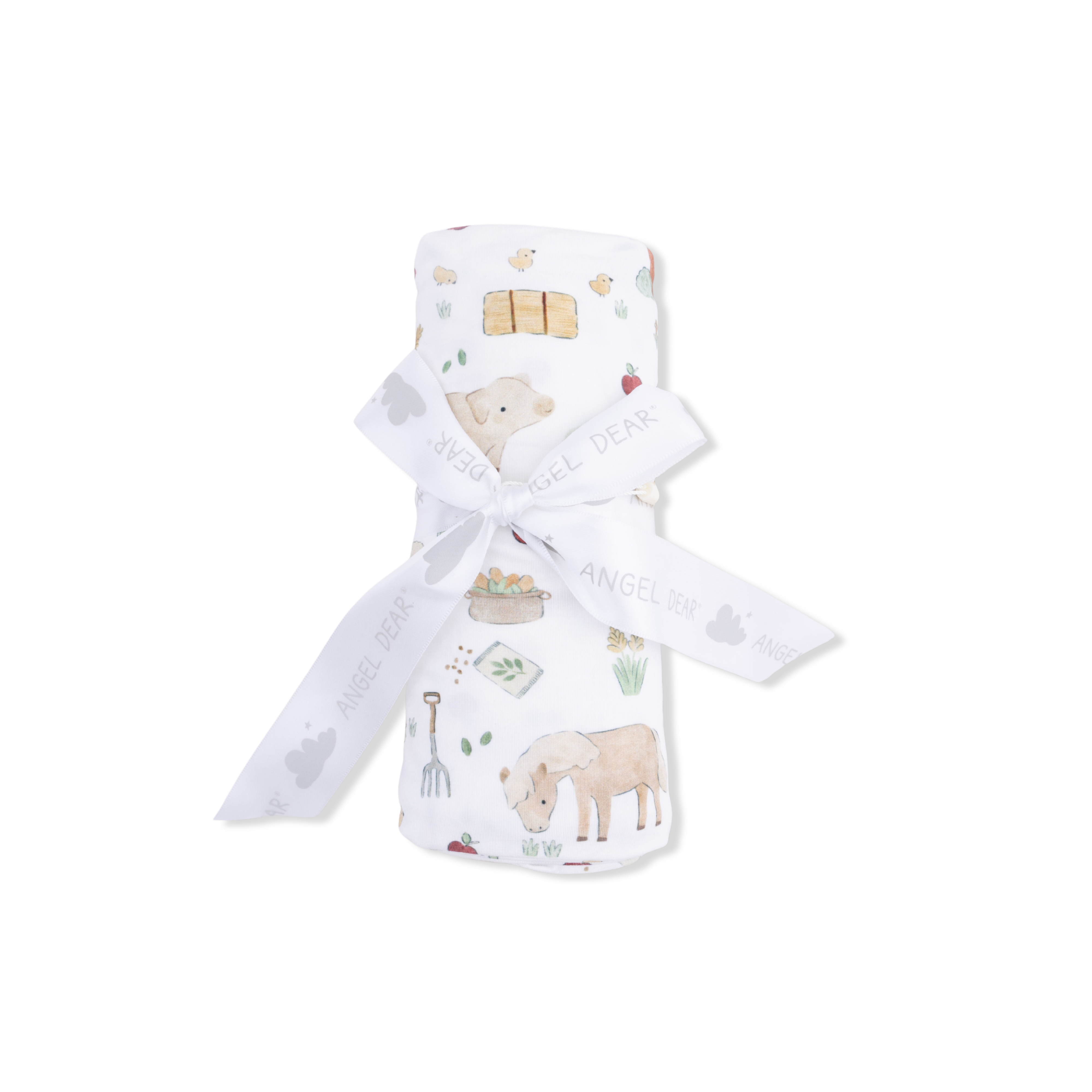 Swaddle Blanket | Cute Farm Animals Neutral