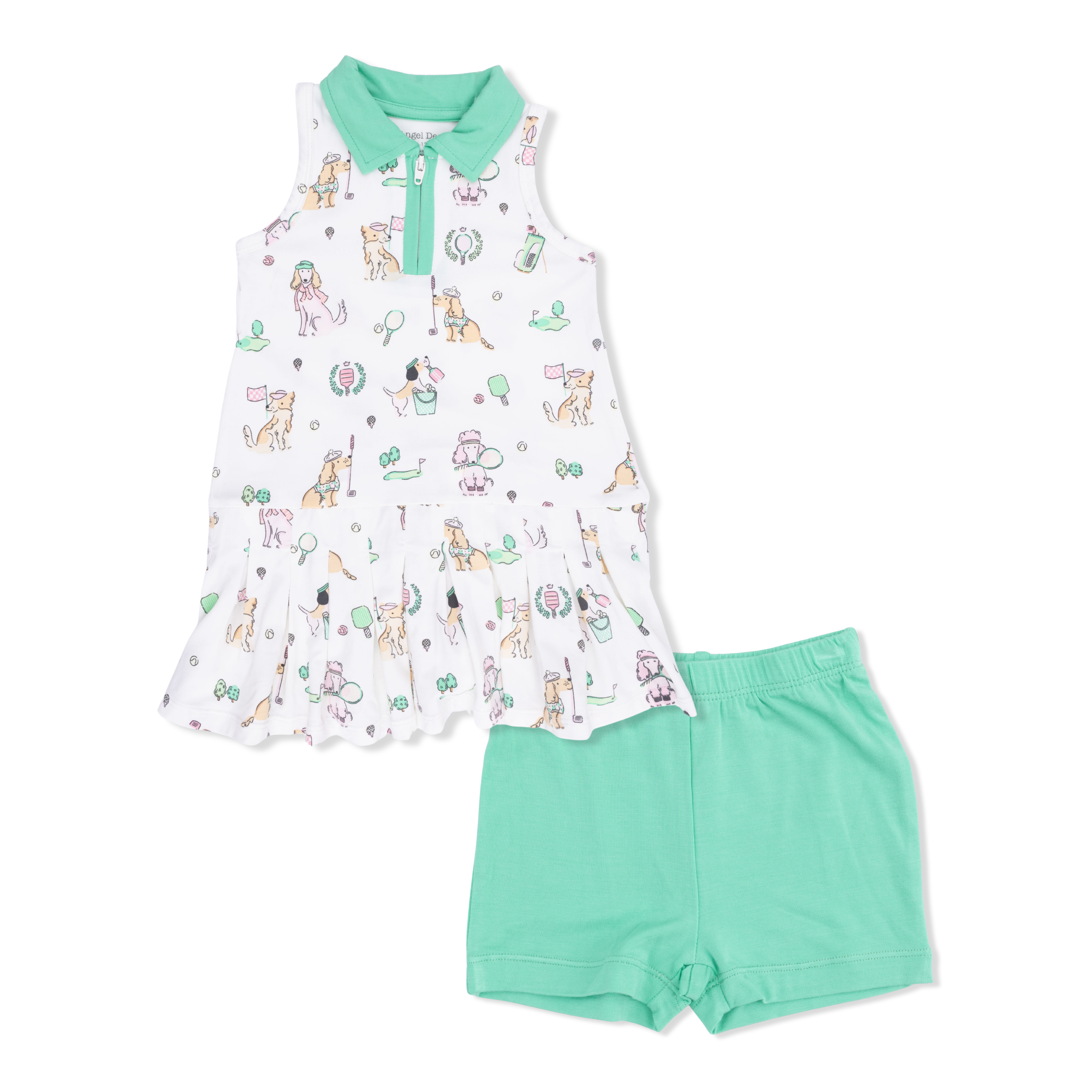 Polo Tennis Dress w/ Cartwheel Short | Country Club Dogs Pink