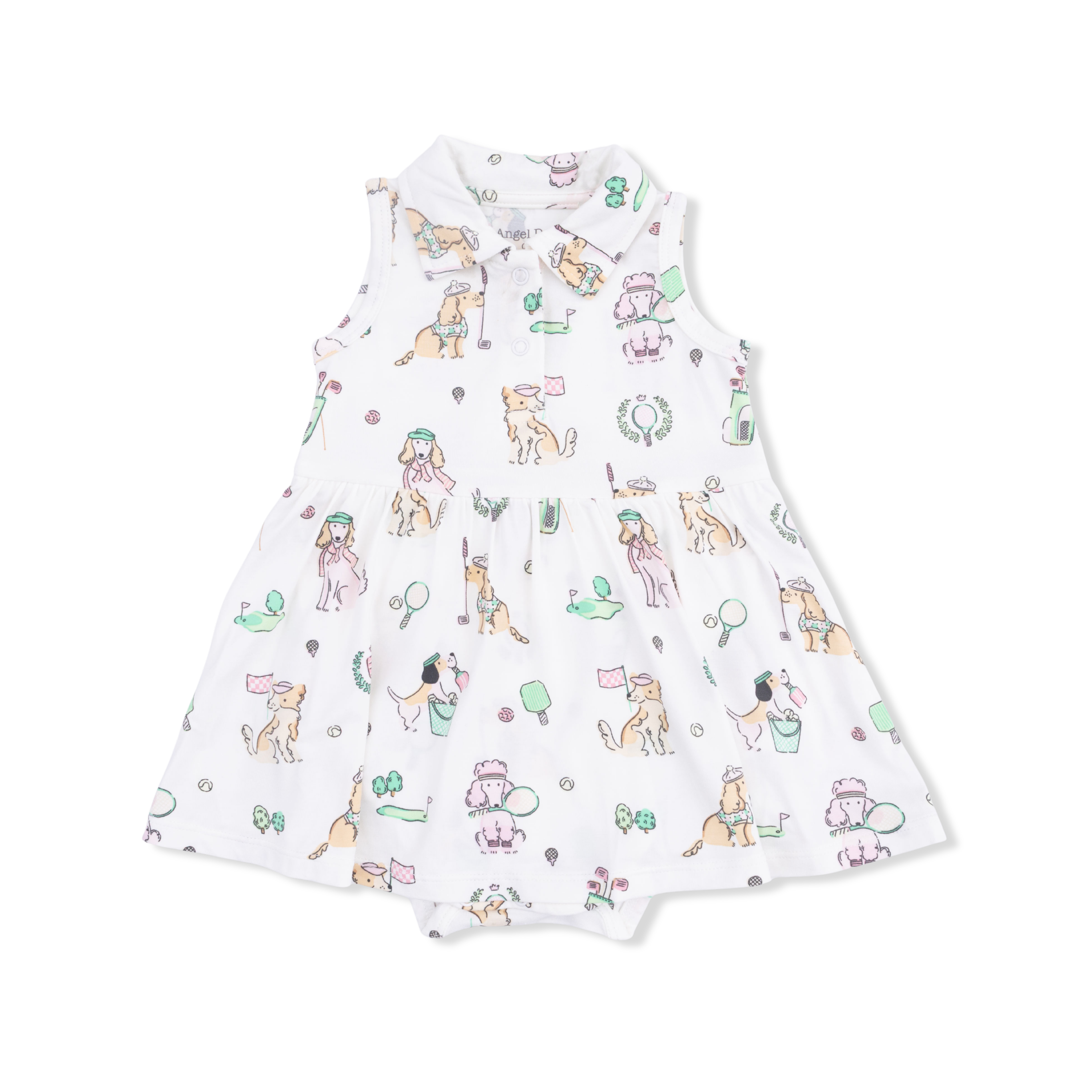 Polo Tennis Dress | Country Club Dogs Pink