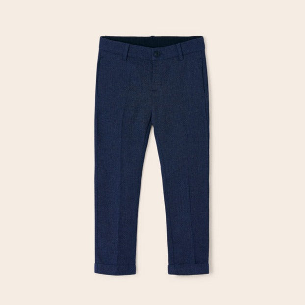 Navy Blue Tailored Pants