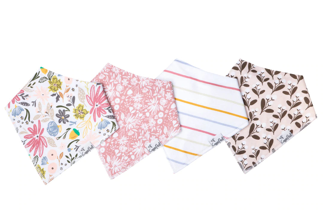 Copper Pearl Bandana Bib Set (4-pack)
